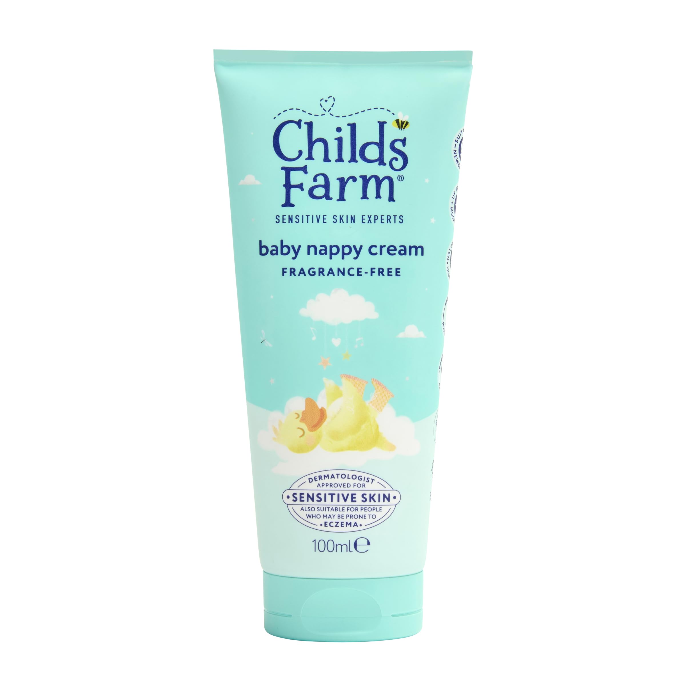 Childs Farm Baby Nappy Cream, Fragrance Free | Soothing, Moisturising & Hydrating | Suitable for Newborns with Dry, Sensitive & Eczema-prone Skin, 100ml Halalzen