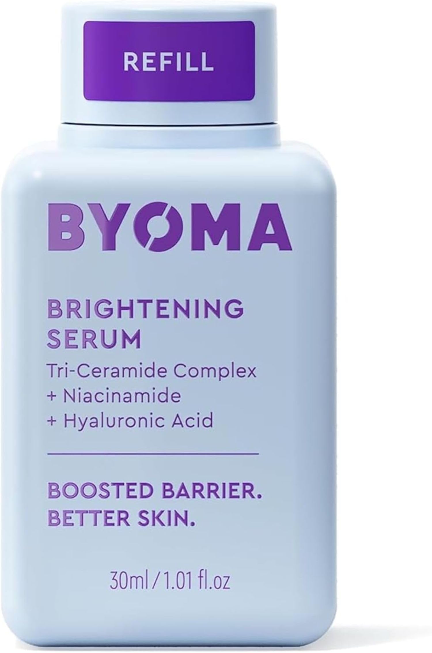BYOMA Brightening Serum (30ml) Brightening and Hydrating Face Serum with Hyaluronic Acid, Niacinamide and Ceramides - For Glowing and Radiant Skin
