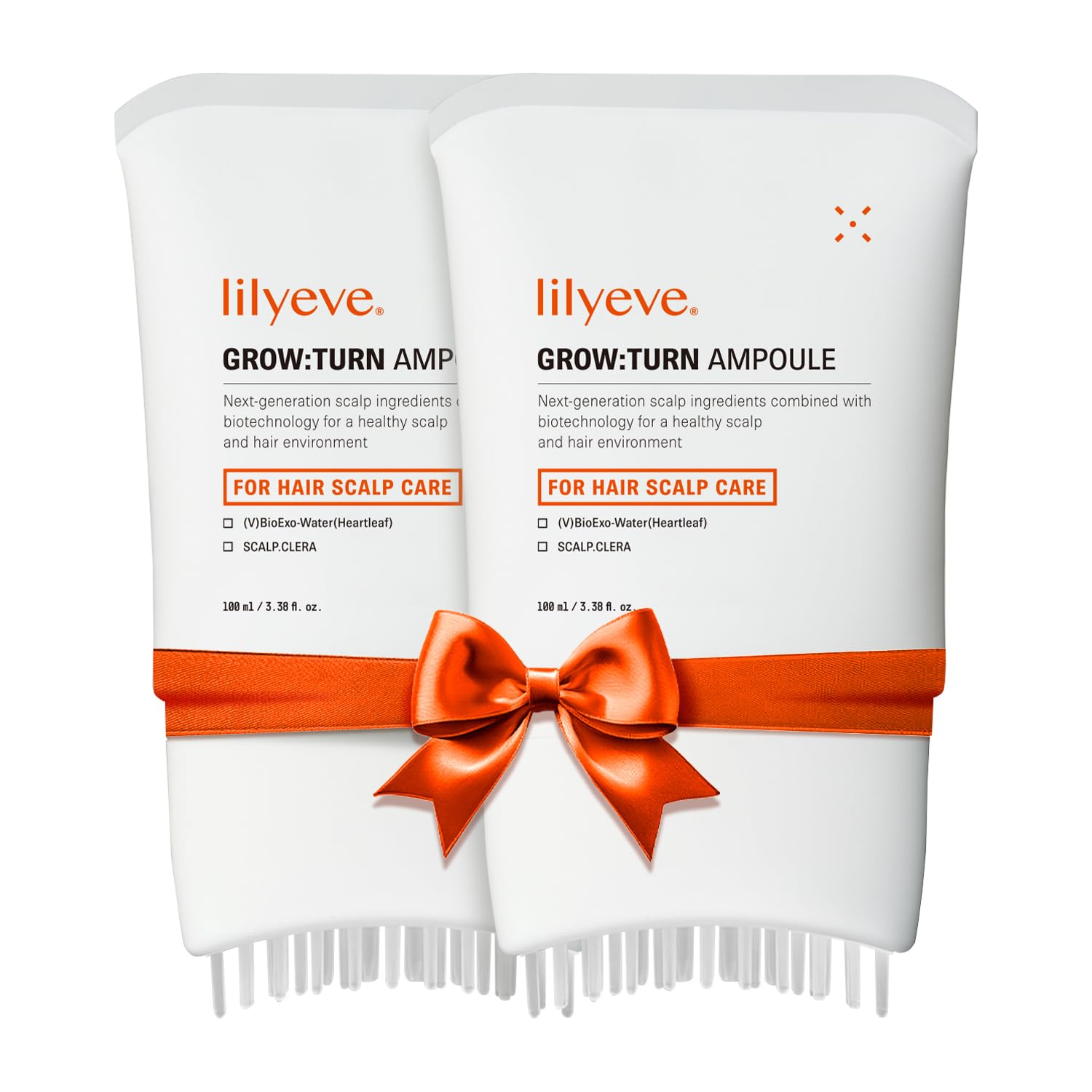 lilyeve GROWTURN Hair Growth Serum with Built-in Brush, Heartleaf-Derived Exosomes to Revitalize, Scalp Massager, Korean Hair Care, 3.38 fl. oz. (Pack of 1) Halalzen