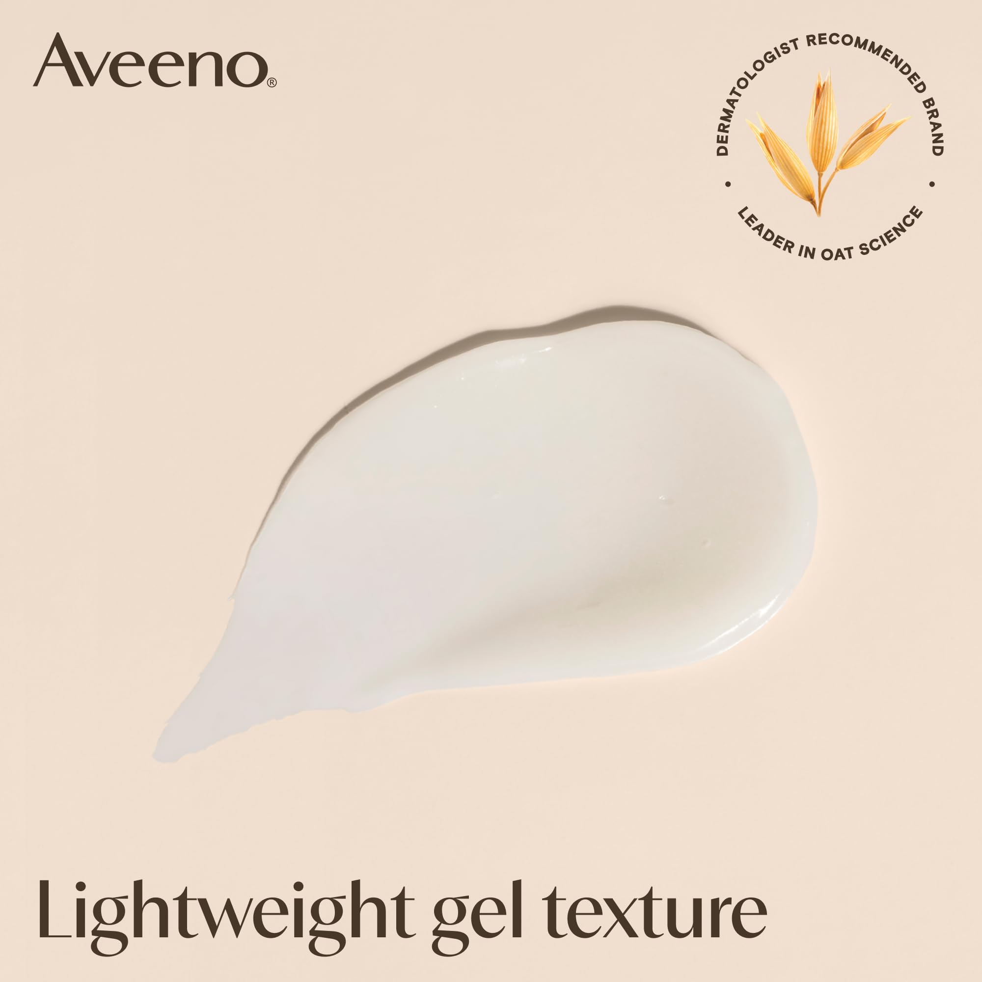 Aveeno Face Calm+Restore Oat Gel Moisturiser (1x 50ml), Face Moisturiser to Instantly Soothe and Replenish the Skin's Moisture Barrier, Intensely Nourishing Day Cream, Suitable for Sensitive Skin