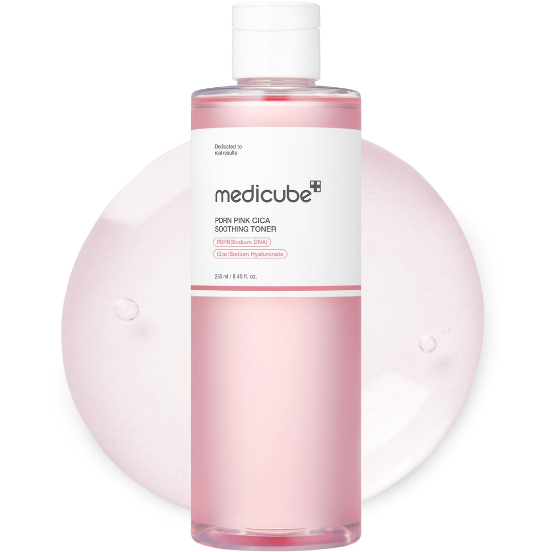 medicube Salmon DNA PDRN Pink CICA Soothing Toner I Pink Glow Toner for Skin Boosting, Soothing and Calming, Uneven Skin Tone, Peptide & Niacinamide, Korean Skin Care (250ml)