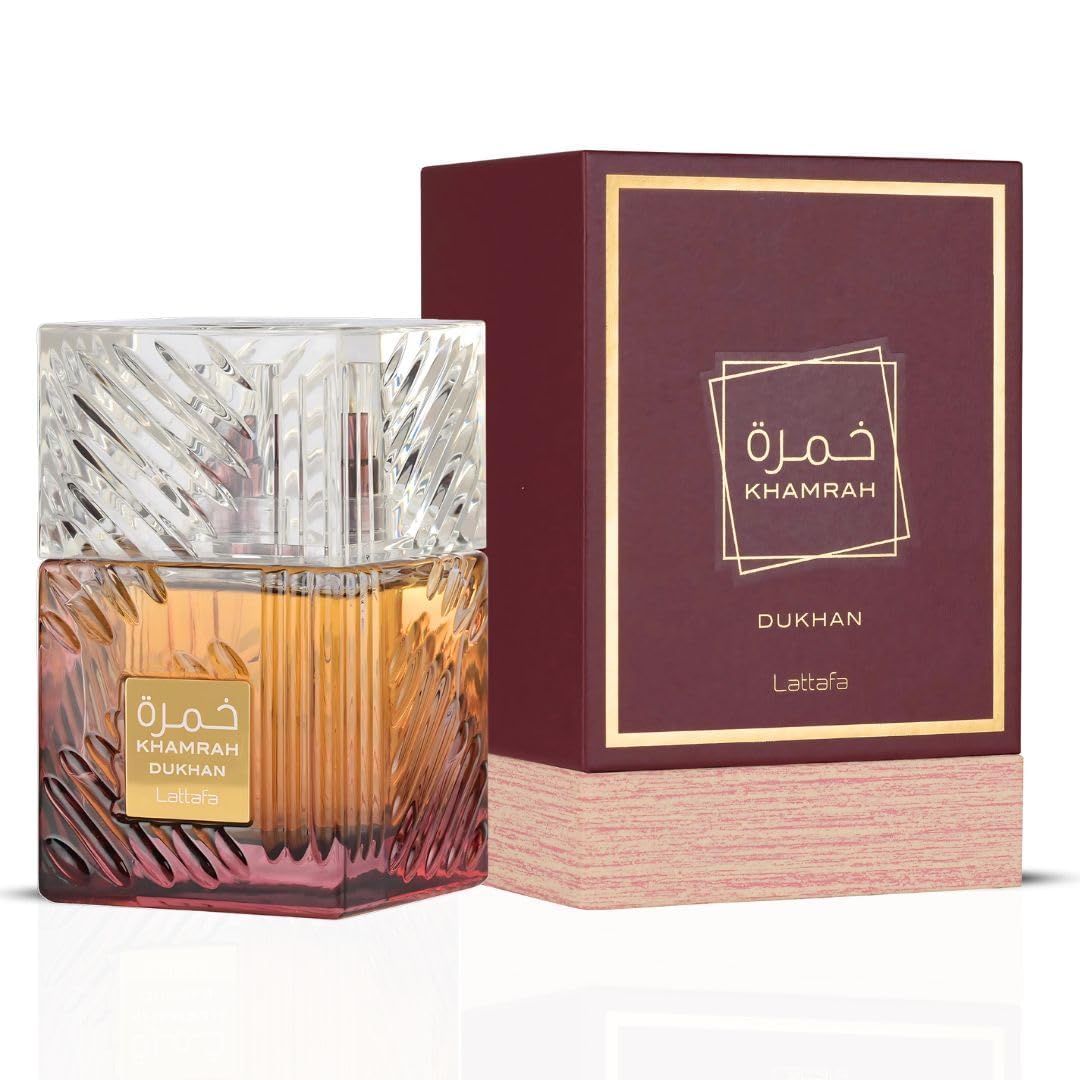 Lattafa Khamrah Qahwa - Vanilla, Warm Spicy, Cinnamon, Sweet - Eau de Parfum Long-Lasting Fragrance for Unisex, 3.40 Ounce / 100 ml