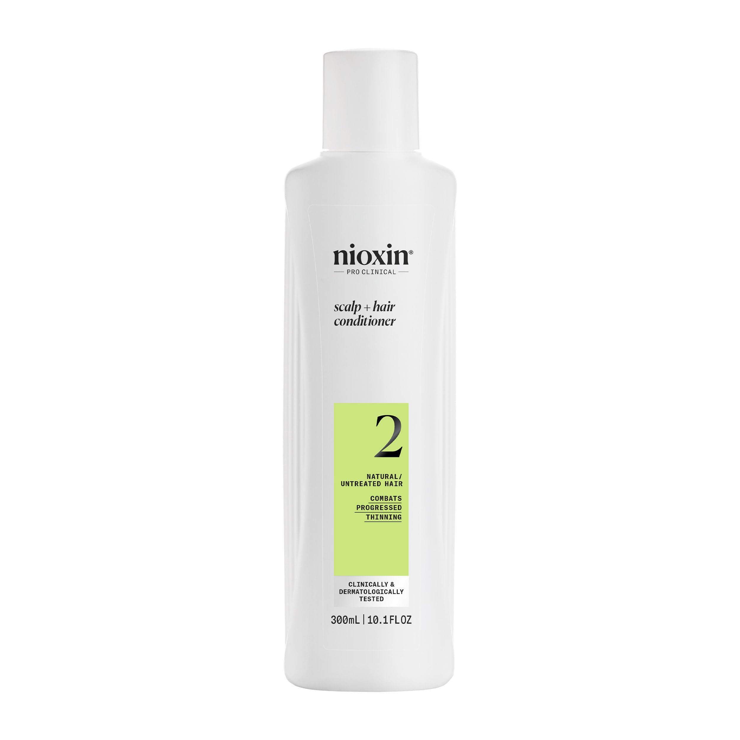 Nioxin System 2 - Hair Thickening System For Natural Hair with Progressed Thinning - Biotin & Niacinamide - Shampoo, Conditioner, Serum