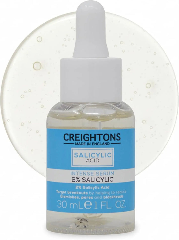 Creightons Salicylic Acid Intense Serum 2% (30ml) – Reduces Blemishes, Pores & Blackheads | Dermatologically Tested, Vegan & Cruelty-Free | For Oily/Blemish-Prone Skin Halalzen