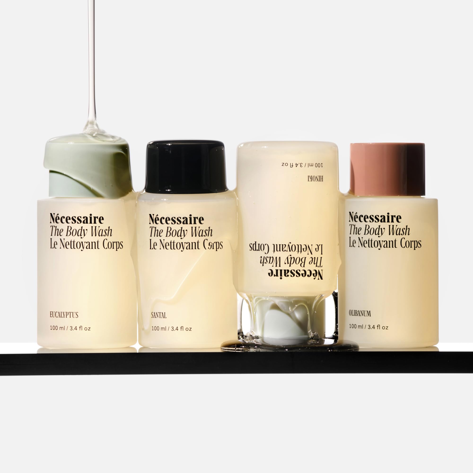 Nécessaire The Body Wash Eucalyptus — Multi-Oil Shower Gel Body Wash for Women + Men. Non-Comedogenic + Hypoallergenic for Sensitive Skin with Niacinamide. 500ml/16.9 fl oz