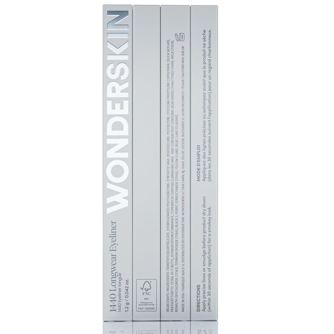 Wonderskin Eyeliner Pencil, 1440 Longwear Deep Black Eyeliner Pencil - Waterproof, Sharpenable & Smudge Proof (Liquorice)