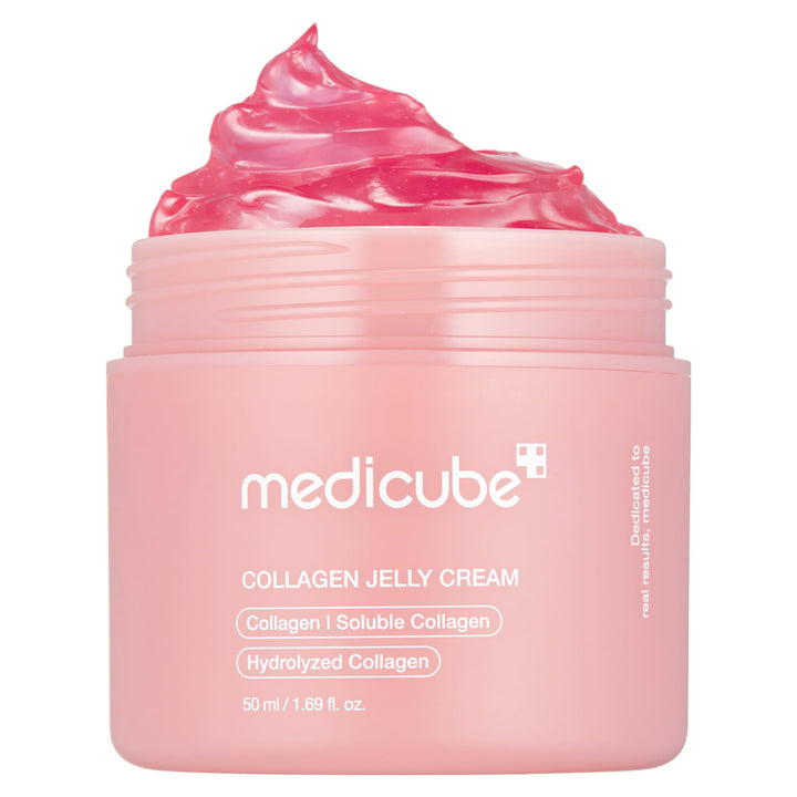 medicube Jelly Cream with Hyaluronic Acid | Daily Moisturizer for All Skin Types | Long-lasting Hydration with Hyaluronic Acid, Ceramides, Multi Peptides | Supports Skin's Natural Barrier | 1.69 fl.oz Halalzen