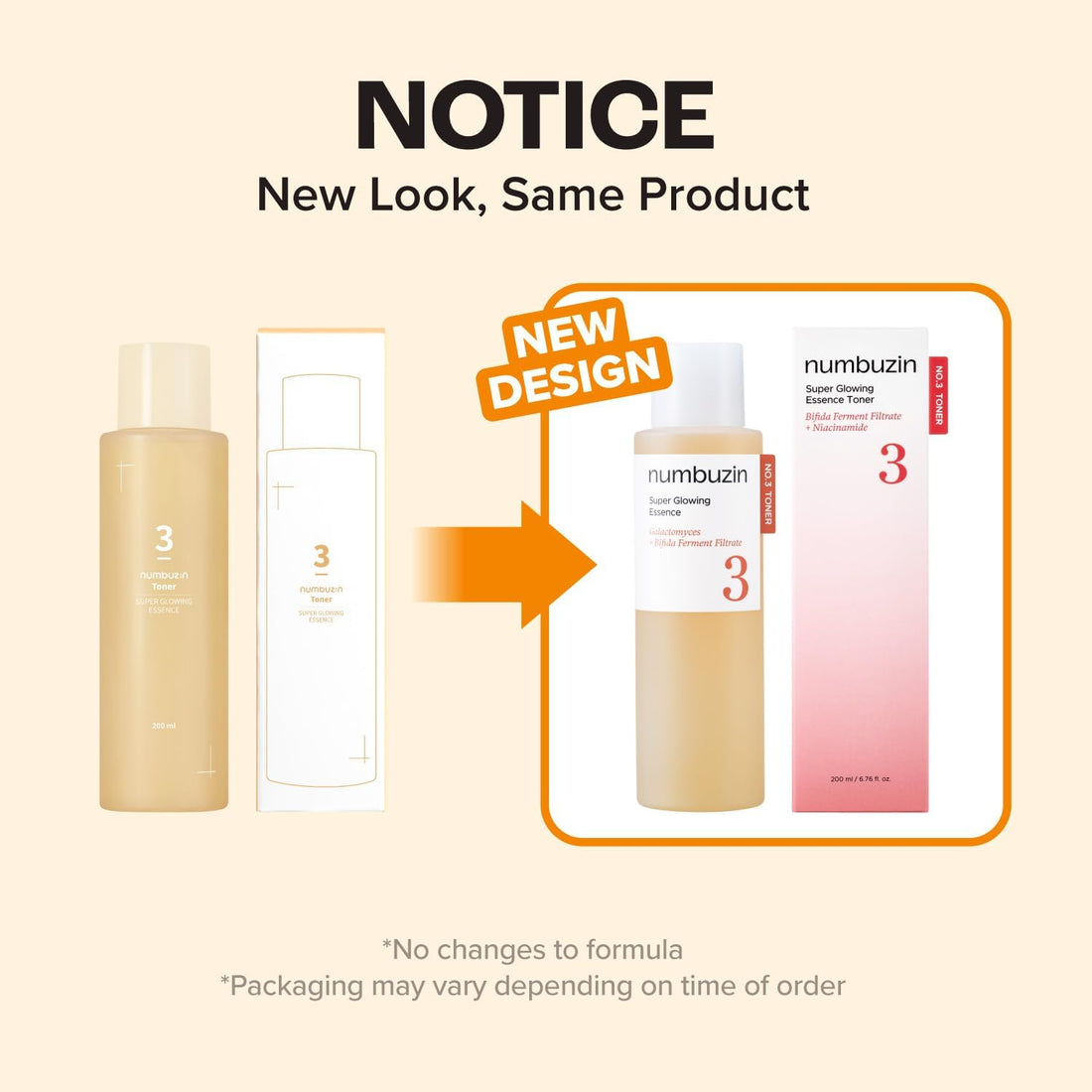 numbuzin No.3 Toner | Super Glowing Essence Toner | Skin Radiance, Pore Tightening, Skin Texture, Hydration | Fermented Ingredients, Niacinamide, Galactomyces | 200 ml