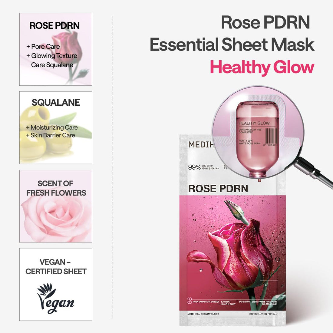 Mediheal Essential Face Mask [Skin Firming] 10 pcs. for Plumping Hydration, Glass Skin & Skin Nourishment - Travel Essentials, Korean Beauty Sheet Mask Halalzen