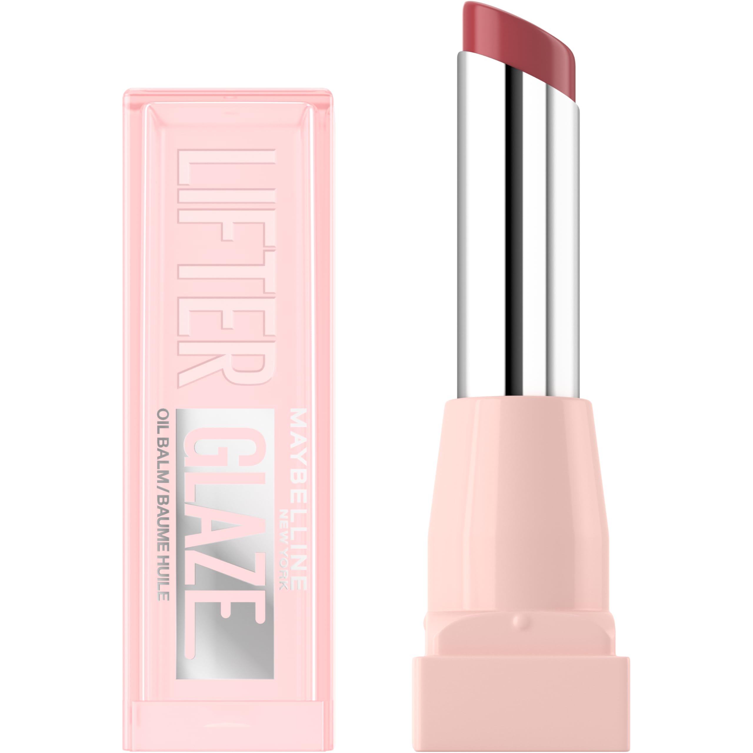 Maybelline New York Lifter Glaze Lip Oil Balm, Up to 24HR Hydration, Plumping for Fuller Lips, Hyaluronic Acid & Acerola Cherry Extract for Ultra-Comfortable Shine, Shade: Pink Drip