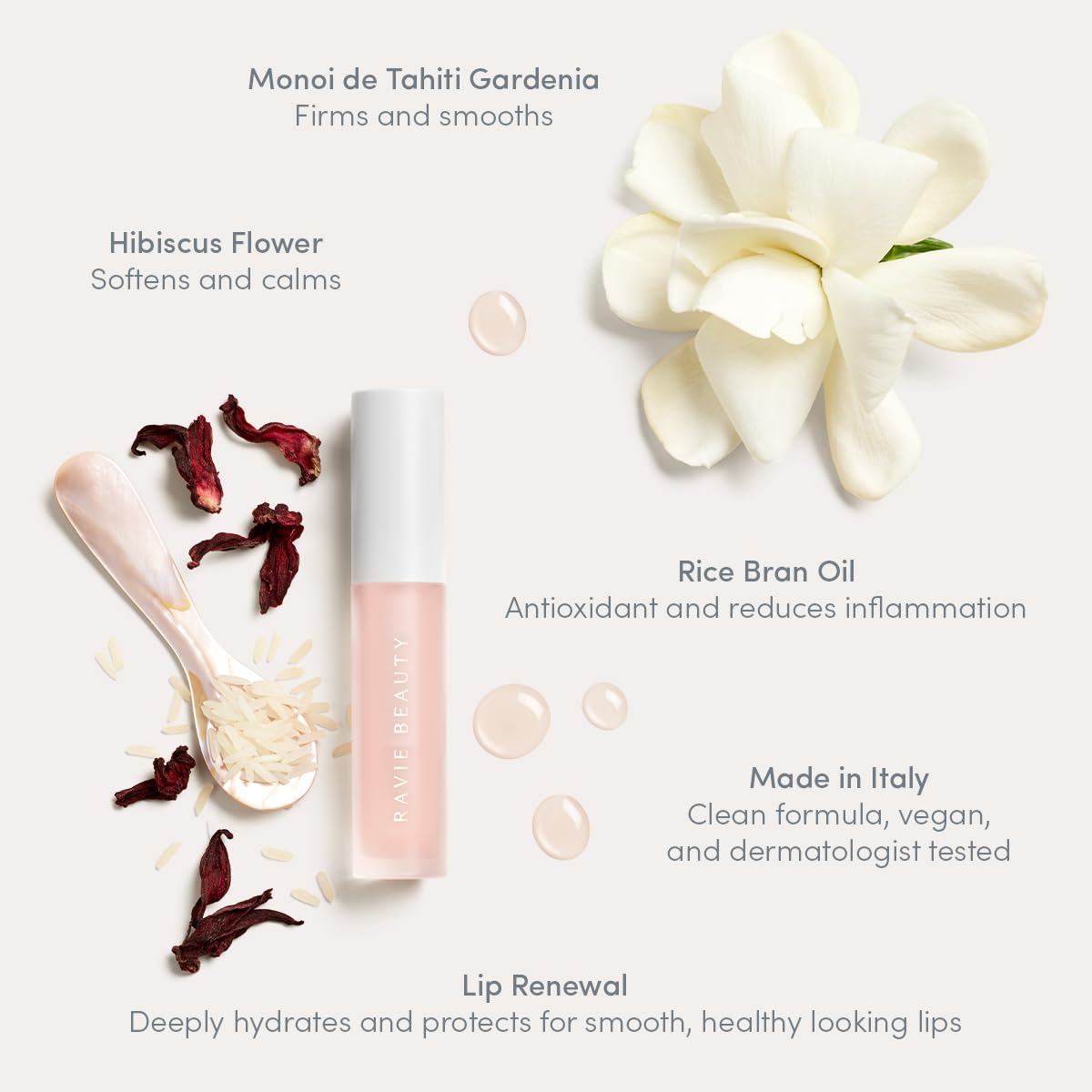 Ravie Beauty Lip Renewal Treatment Oil – Deeply Hydrating, Non-Sticky, and Restorative Lip Serum – Repairs Dry, Chapped Lips – Balm, Gloss & Mask Hybrid – Non-Sticky, Long-Lasting Shine Halalzen