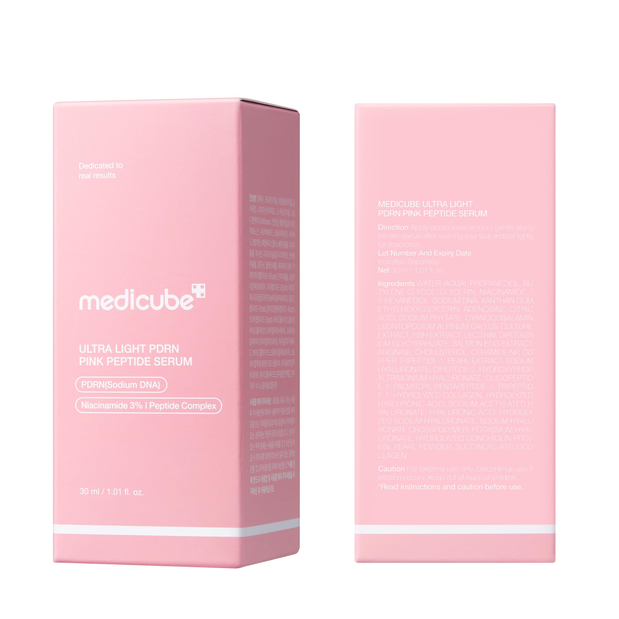 medicube PDRN Pink Peptide Serum with Salmon DNA | Pink Glow Serum with Peptides & Niacinamide for Hydration & Firm-Looking Skin | Uneven Tone Care | Korean Skincare, 1.01 fl. Oz Halalzen