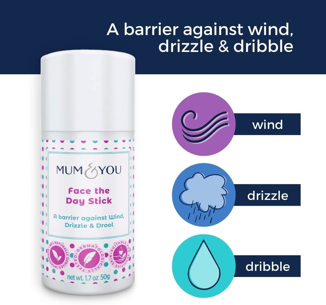 Mum & You Baby Face the Day Stick – Natural baby Moisturiser with Sunflower, Coconut Oil & Shea Butter, Soothes Eczema, Teething Protection, Dribble Rash & Protects Skin in Winter, Cold & Dry Weather