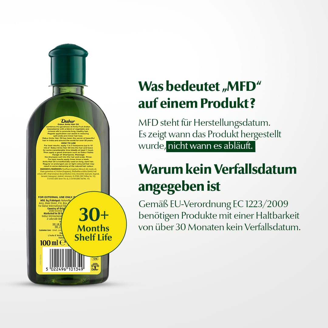 Dabur Amla Hair Oil - 200ml | For Strong, Long and Thick hair | Nourishes Scalp | Controls Hair Fall, Strengthens Hair & Promotes Hair Growth