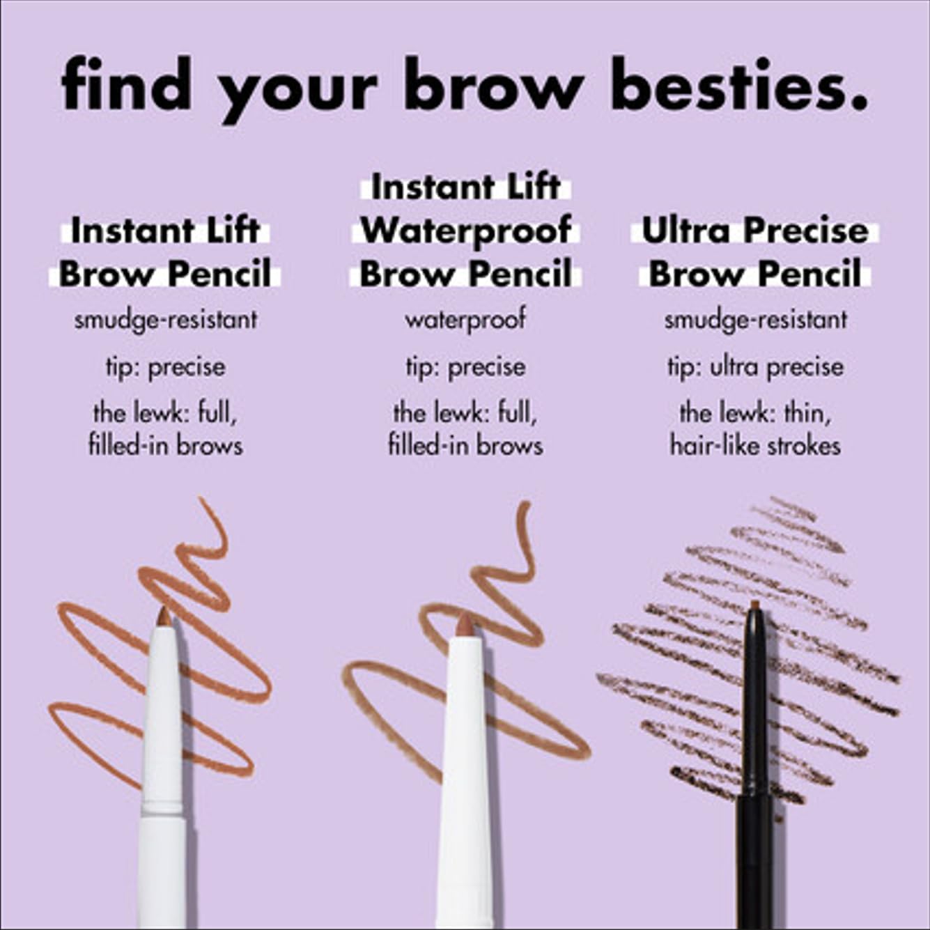e.l.f. Instant Lift Brow Pencil, Dual-Sided, Precise, Fine Tip, Shapes, Defines, Fills Brows, Contours, Combs, Tames, Natural Brown, 0.18 g (Pack of 1)