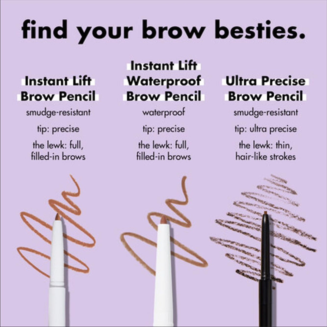 e.l.f. Instant Lift Brow Pencil, Dual-Sided, Precise, Fine Tip, Shapes, Defines, Fills Brows, Contours, Combs, Tames, Natural Brown, 0.18 g (Pack of 1)