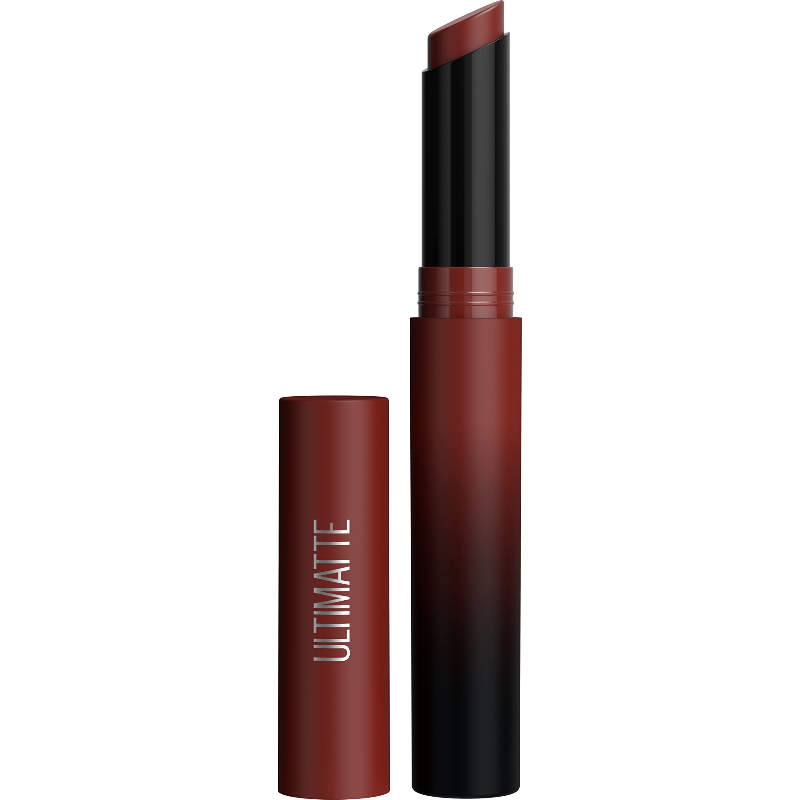 Maybelline Color Sensational Ultimatte Matter Lippenstift, nicht austrocknend, intensive Farbpigmente, More Truffle, Kakaobraun, 1 Stück