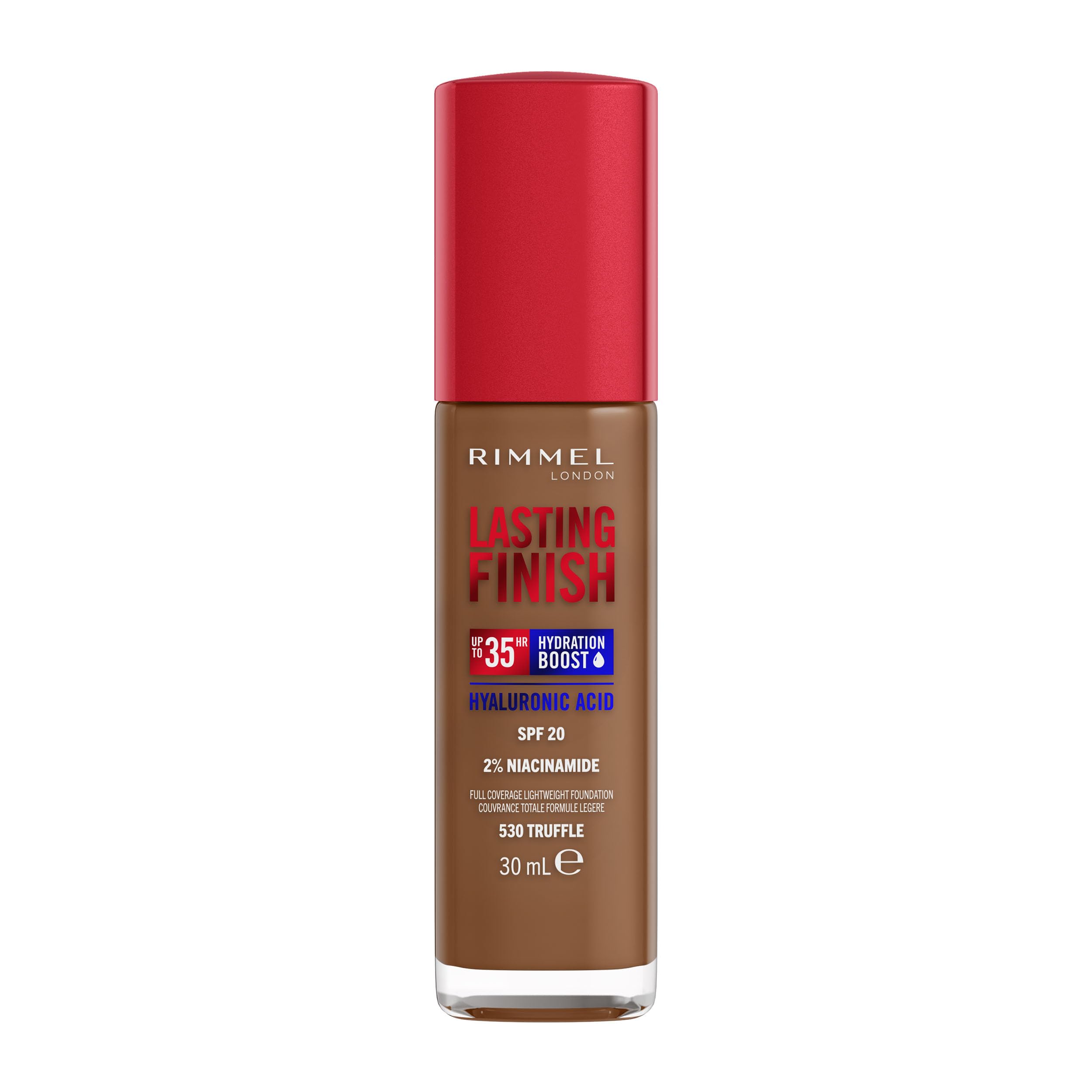 Rimmel Lasting Finish 35Hr Foundation 200 Soft Beige, Full Coverage, Hydrating, SPF20, Hyaluronic Acid, Vitamin E, 2% Niacinamide, All Day Wear, Vegan, Cruelty Free Halalzen