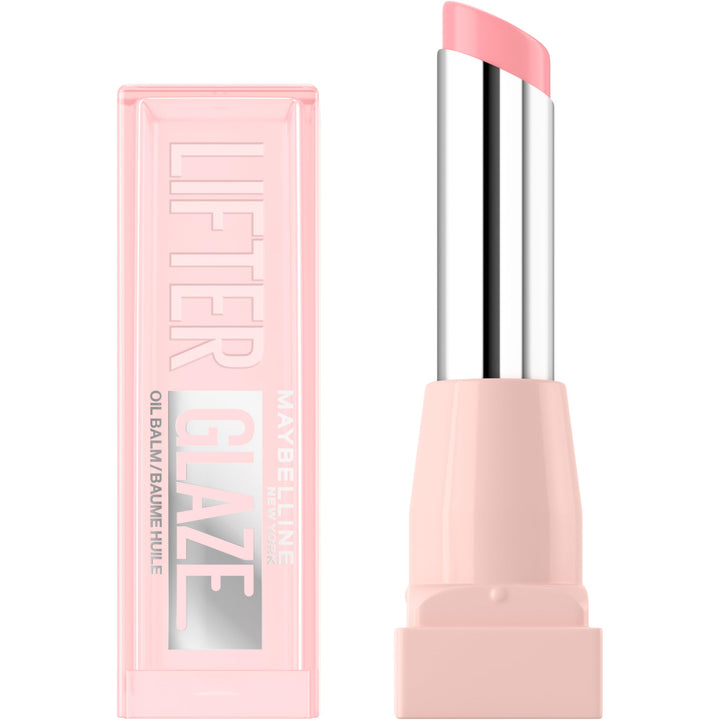 Maybelline New York Lifter Glaze Lip Oil Balm, Up to 24HR Hydration, Plumping for Fuller Lips, Hyaluronic Acid & Acerola Cherry Extract for Ultra-Comfortable Shine, Shade: Pink Drip Halalzen