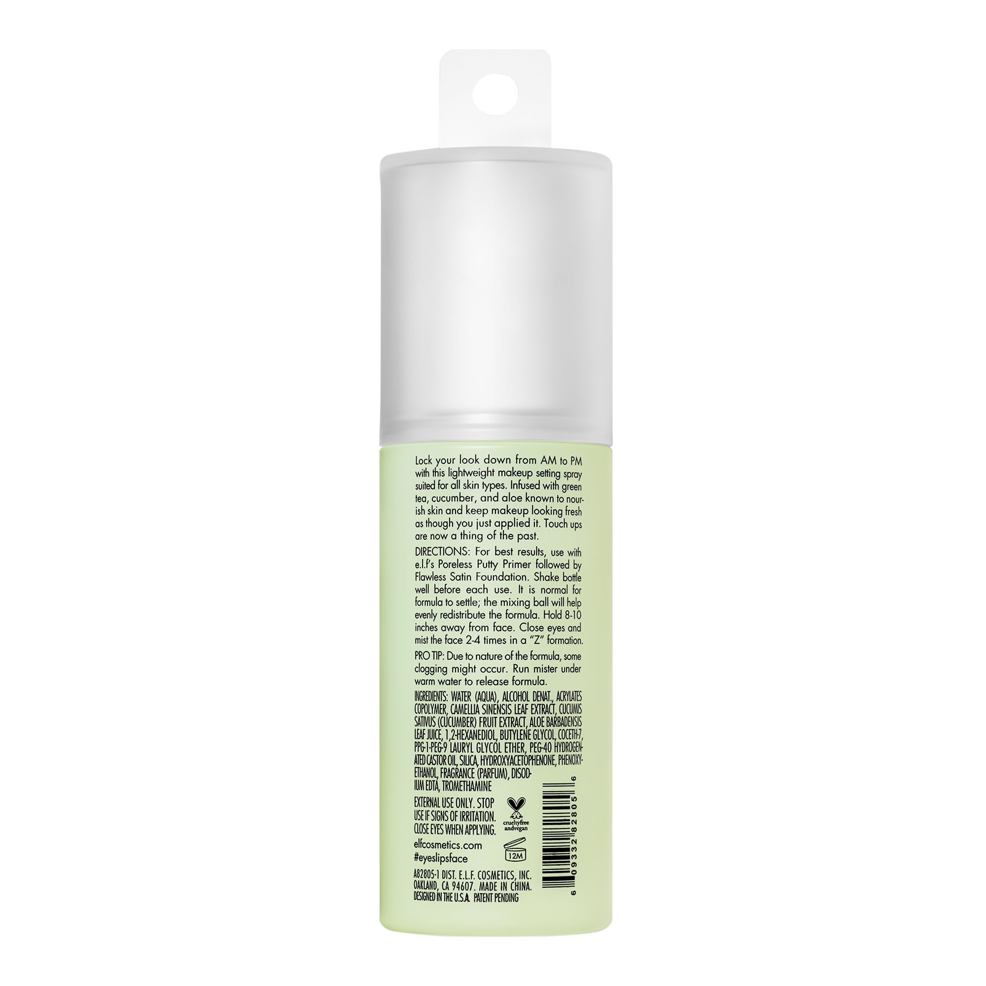 e.l.f. Dewy Coconut Setting Mist, Makeup Setting Spray For Hydrating & Conditioning Skin, Infused With Green Tea, Vegan & Cruelty-Free, 2.7 Fl Oz