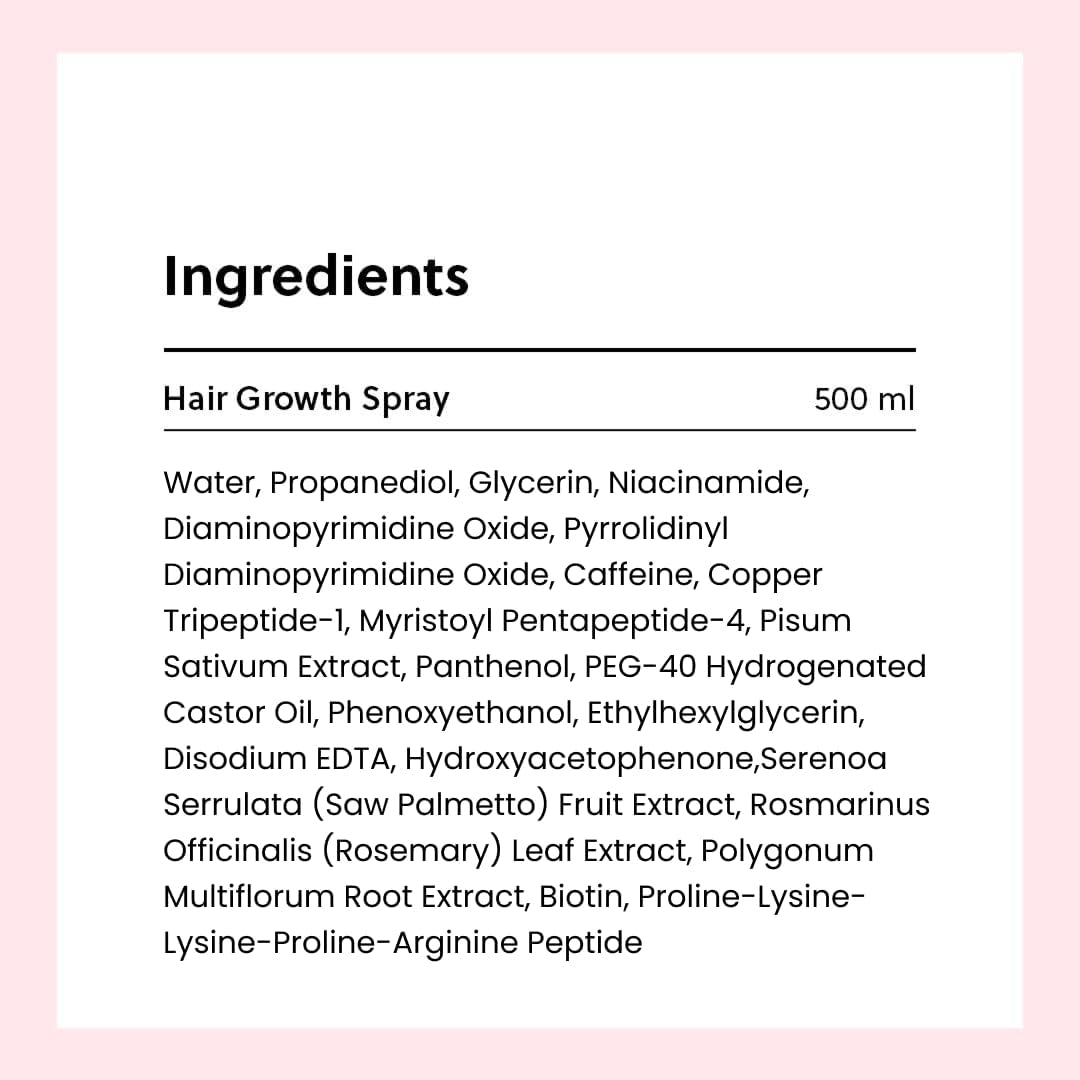 ForChics Hair Growth Serum for Women- Results in 4 Weeks- Hormone Free Hair Regrowth Treatment - For Thinning Hair Loss - Fast Absorbing Non-Greasy Scalp Spray 50ml