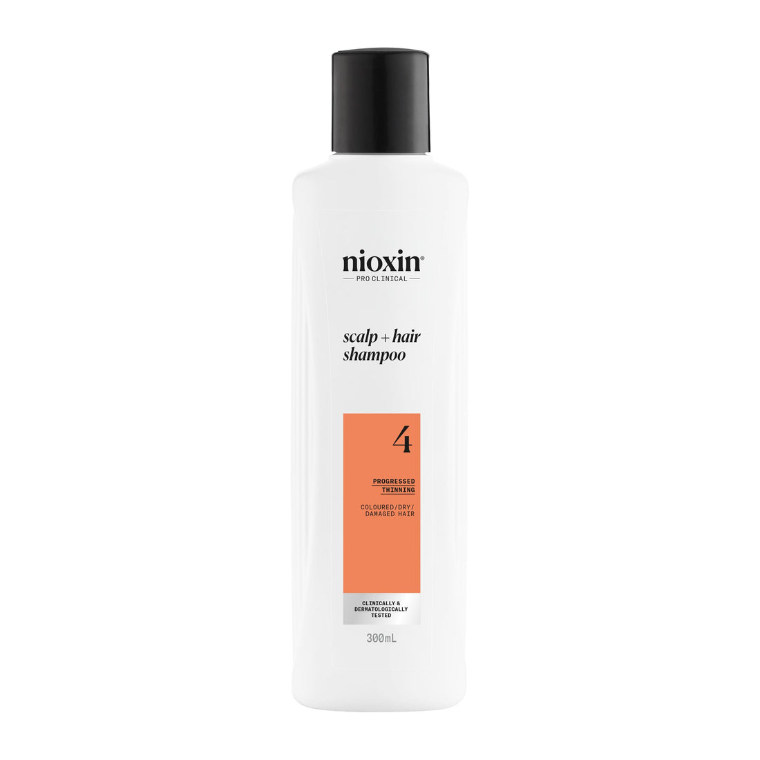 Nioxin System 4 - Hair Thickening System For Damaged Hair with Progressed Thinning - Biotin & Niacinamide - Shampoo, Conditioner, Serum