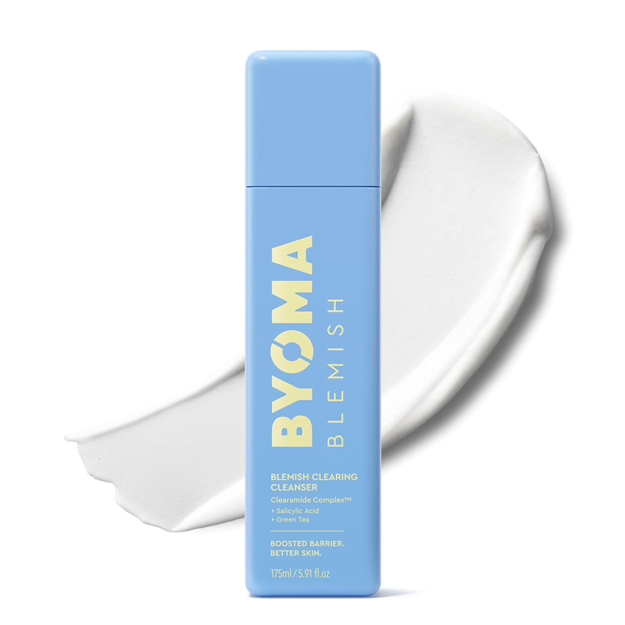 BYOMA Foaming Rice Deep Cleanser (175ml) Hydrating Gel to Foam Cleanser with Ceramides, Rice Extract & Marine Algae – Deep Cleansing, Non-Drying, Antioxidant-Rich, Vegan, Fragrance & Alcohol Free