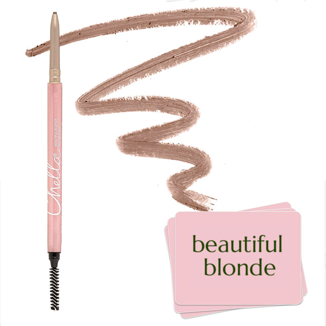 Chella Eyebrow Pencil – Easy-to-Use Brow Definer for Shaping, Filling & Blending – Long-Wear Taupe Eyebrow Pencils for Women with Precise Tip (Taupe)