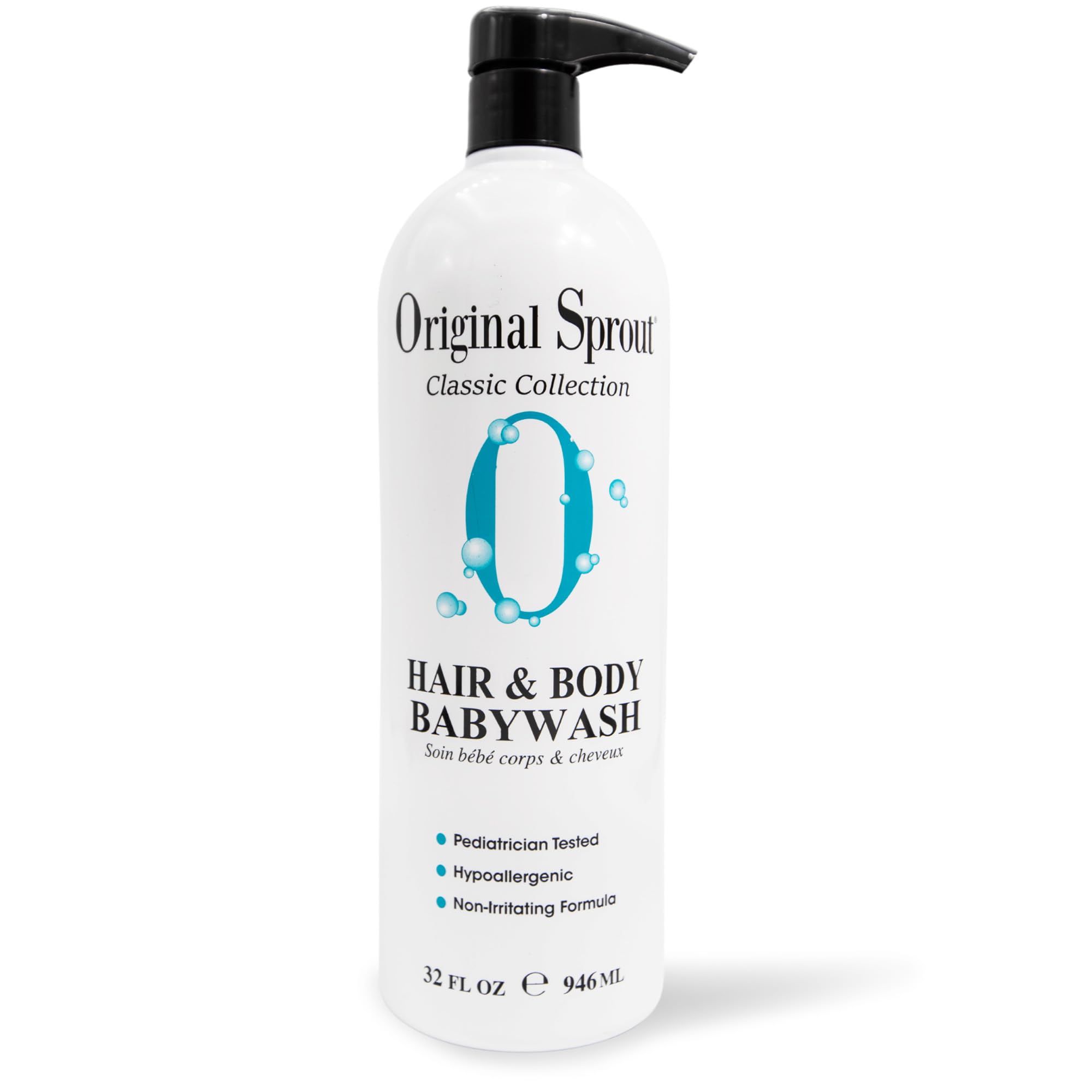 Original Sprout Baby Shampoo and Body Wash, Hypoallergenic Gentle Baby Wash for Newborns, Infants & Kids, Organic Calendula & Rosemary for Sensitive Skin & Hair, 12 oz. Bottle Halalzen