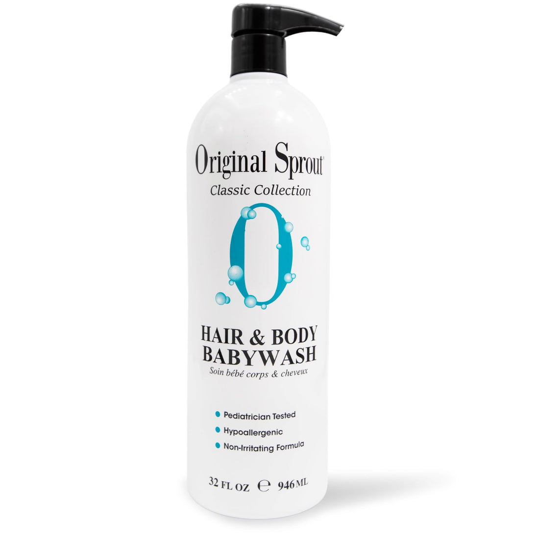 Original Sprout Baby Shampoo and Body Wash, Hypoallergenic Gentle Baby Wash for Newborns, Infants & Kids, Organic Calendula & Rosemary for Sensitive Skin & Hair, 12 oz. Bottle Halalzen