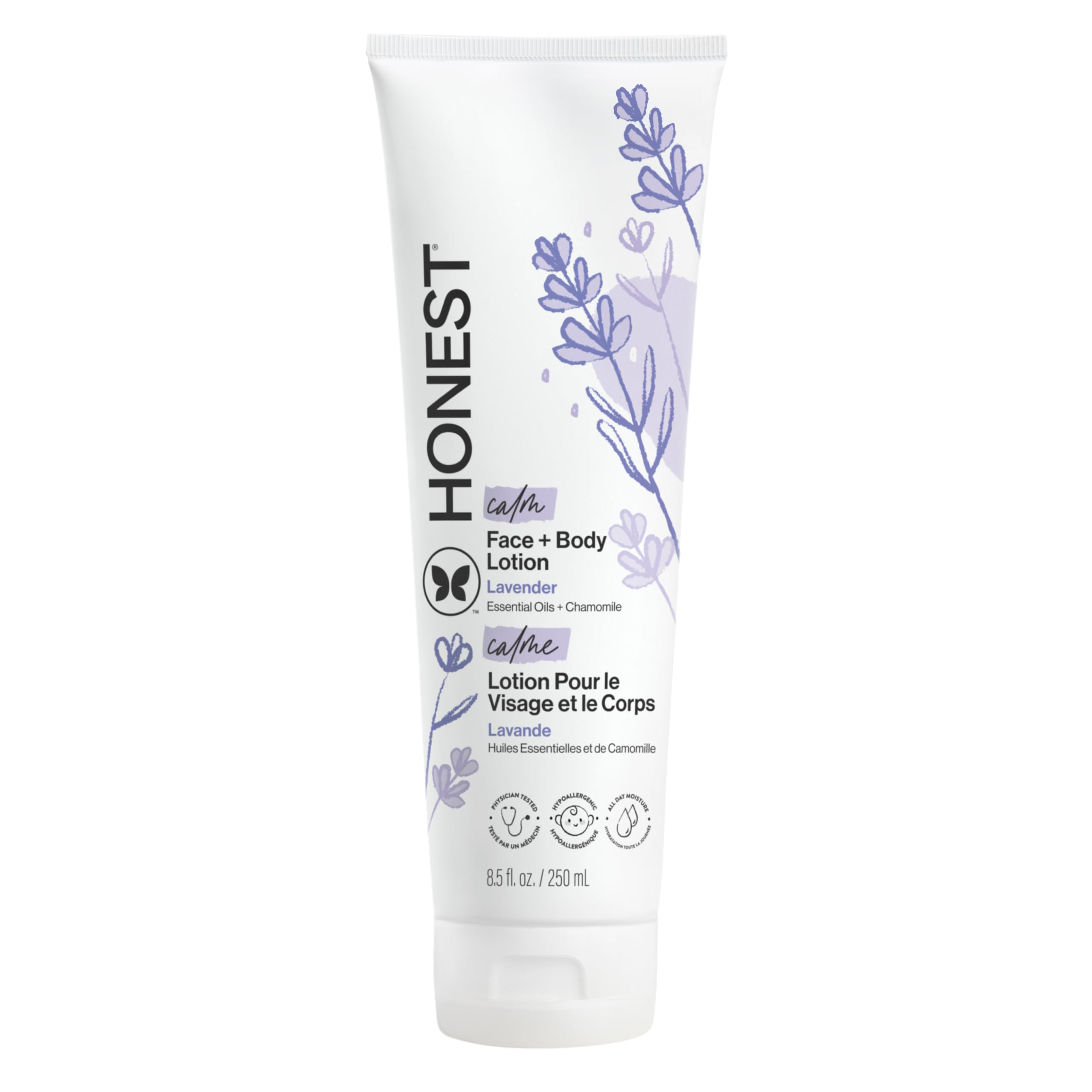 The Honest Company Hydrating Face Body Lotion, Fast Absorbing, Naturally Derived, Hypoallergenic, Lavender Calm, 8.5 fl oz Halalzen