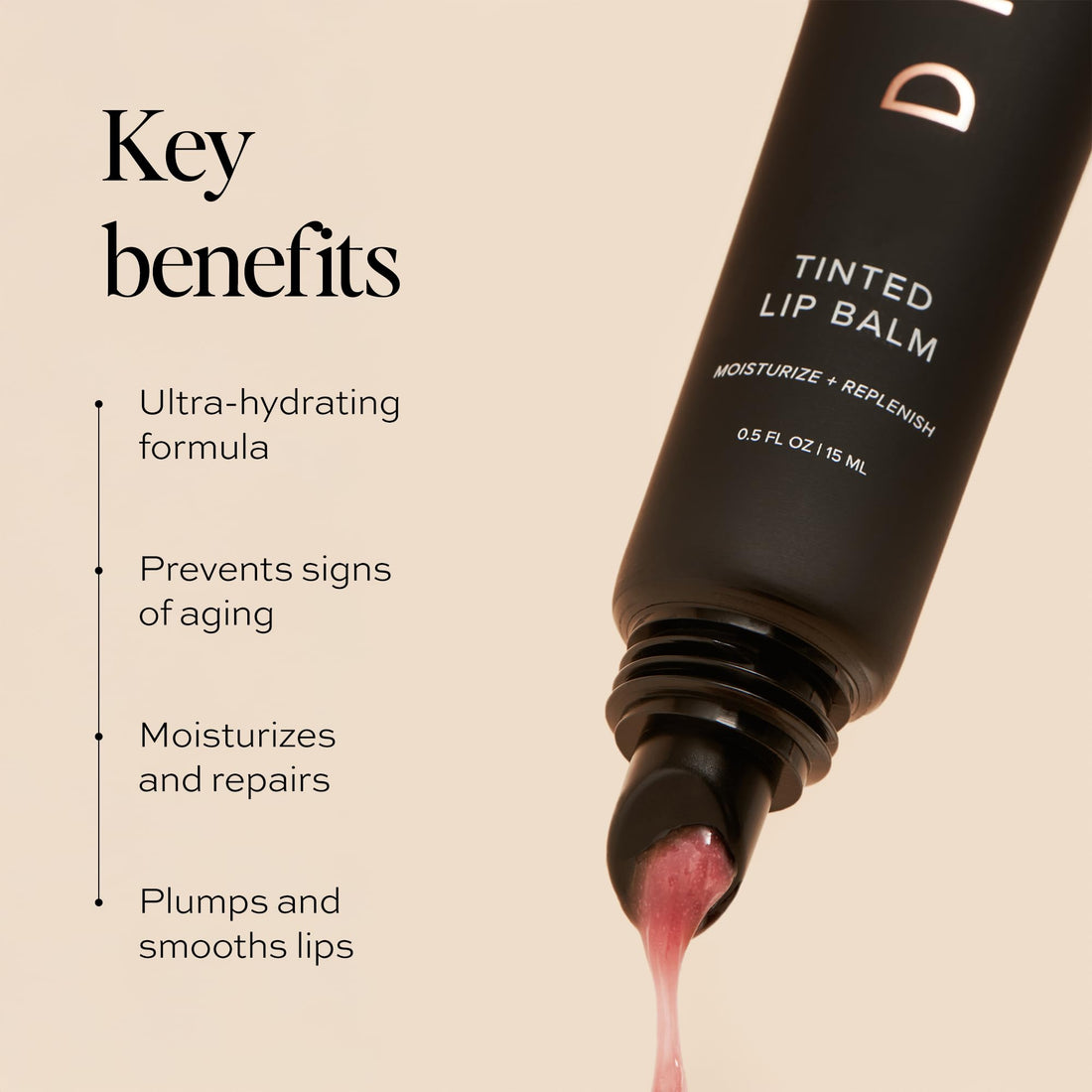 DIME Beauty Fresh Air Lip Balm - Glossy Hydrating Lip Treatment with Shea Butter, Anti-Aging Lip Care, Lip Moisturizer, Vegan, Cruelty-Free, 0.5 oz / 15 ml Halalzen