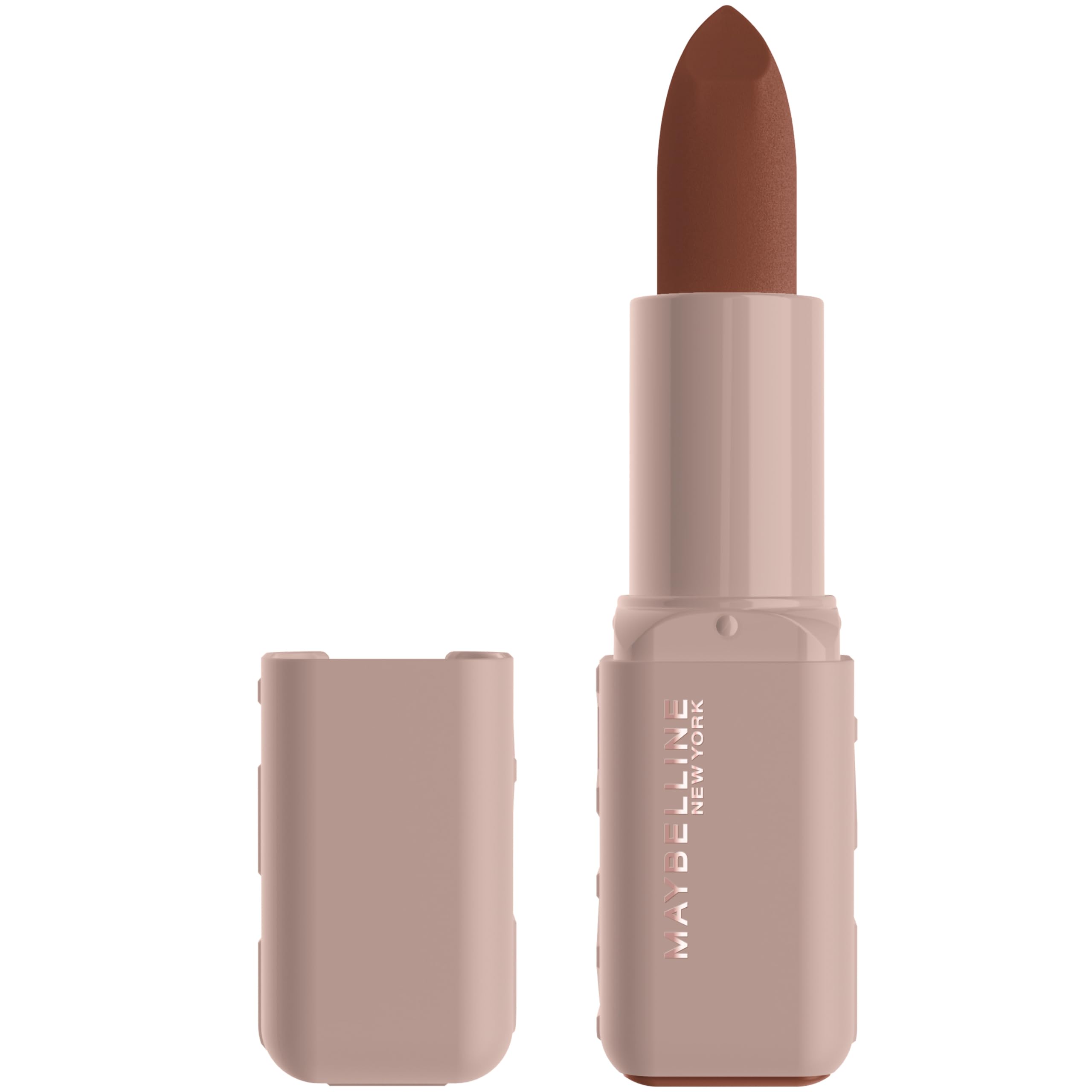 MAYBELLINE Serum-Lippenstift, Feuchtigkeitsspendendes Lippen-Make-up mit 8 Stunden Lippenauffüllender Feuchtigkeit mit Hyaluronsäure + Öl-Mischung, Wild Card (Mitteltoniges Rot Matt)