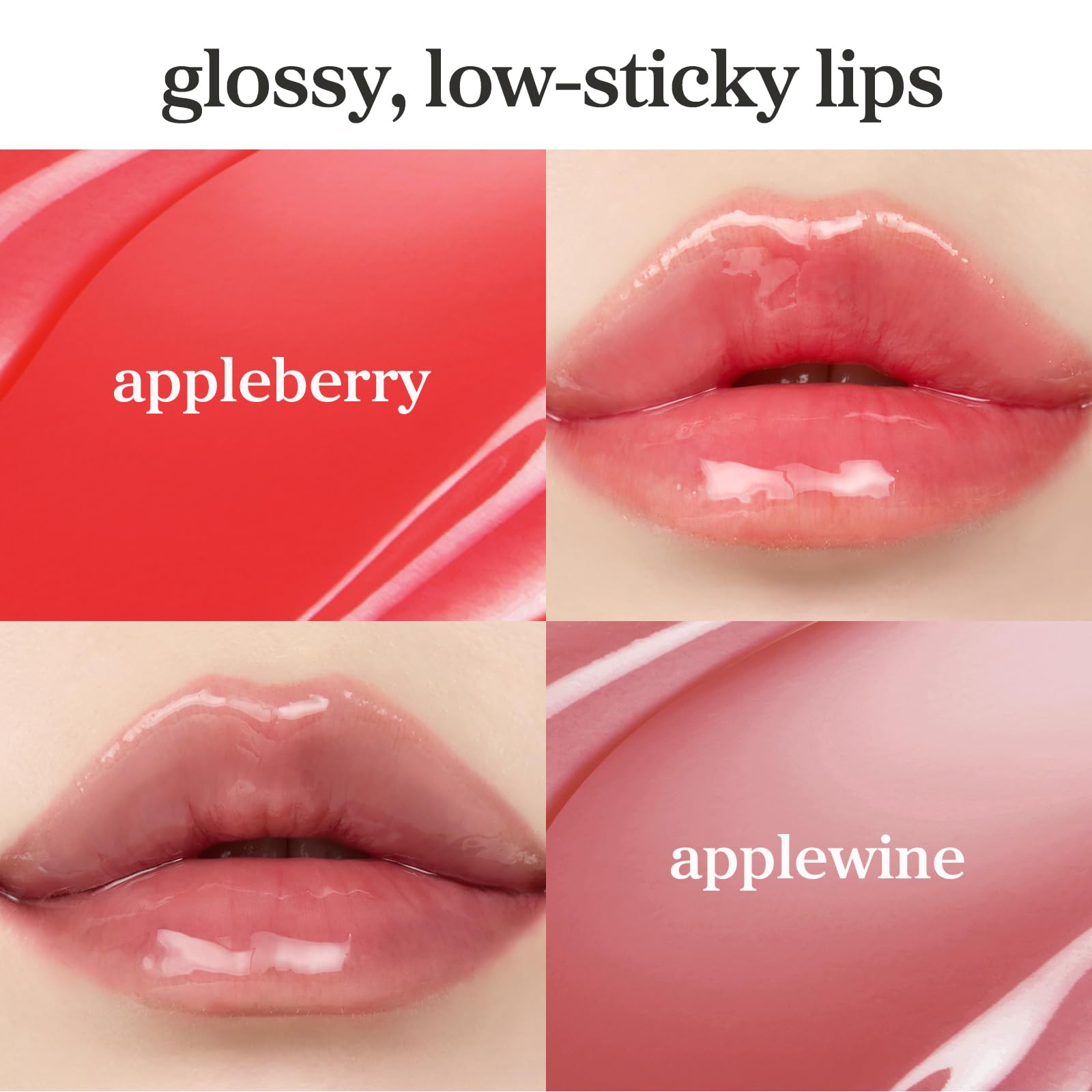 NOONI Korean Lip Oil - Applepeony | Long-Lasting, Moisturizing, Plumping, Revitalizing for Dry Lips, Waterproof, No Peel Off, Hydrating Lip Stain, Stocking Stuffers, Cute Stuff, 0.12 FL Oz Halalzen