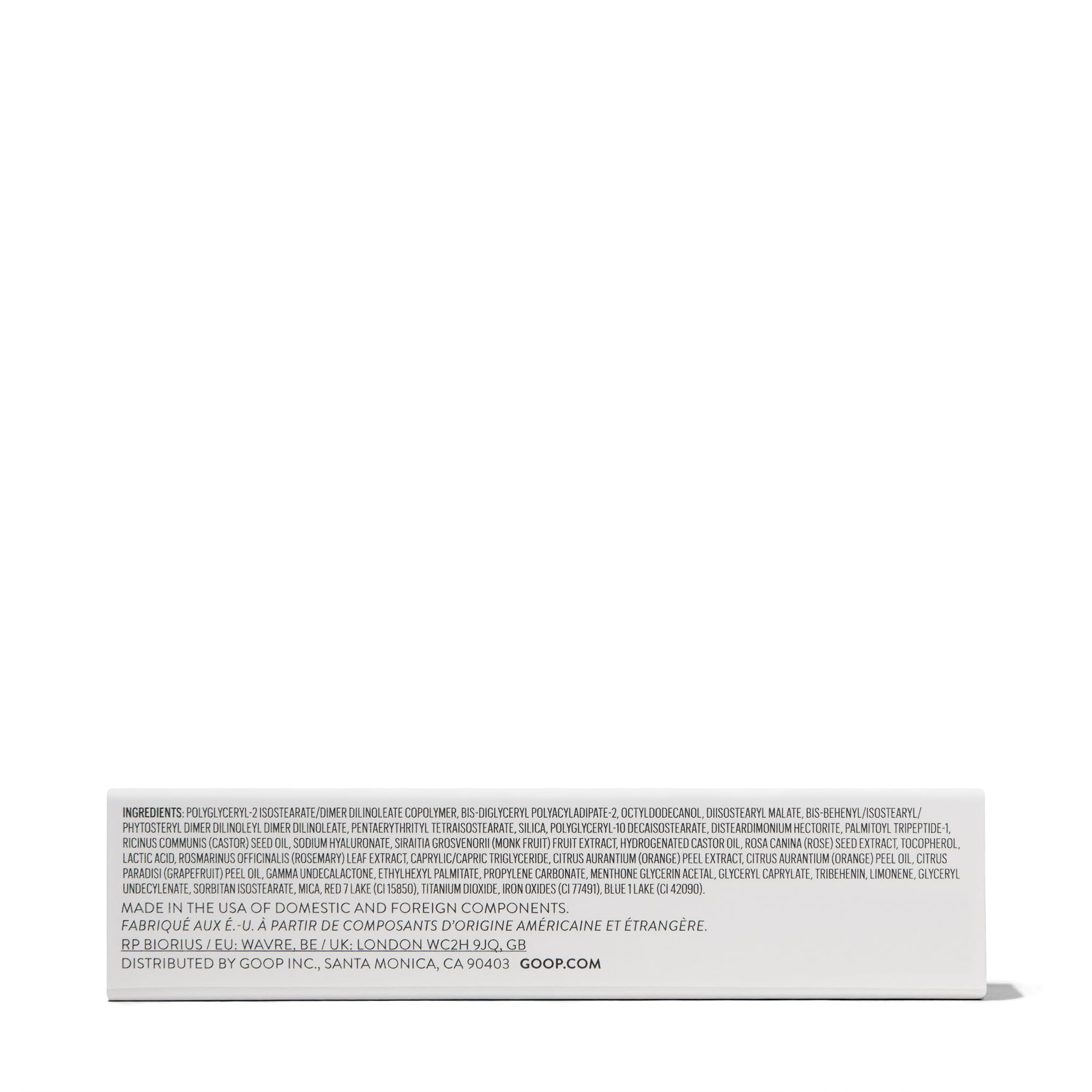 goop Beauty Hydra-Barrier Gel Gloss | Hydrating Lip Gloss to Moisturize & Plump Lips | Hyaluronic Acid & Vitamin E | Glaze - Palest Clear Pink | 0.13 oz