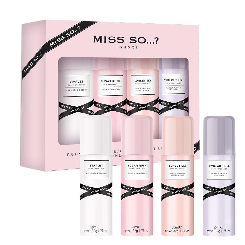 Miss So...? Mini Galore Womens Body fragrance Gift Set 4x50ml Halalzen