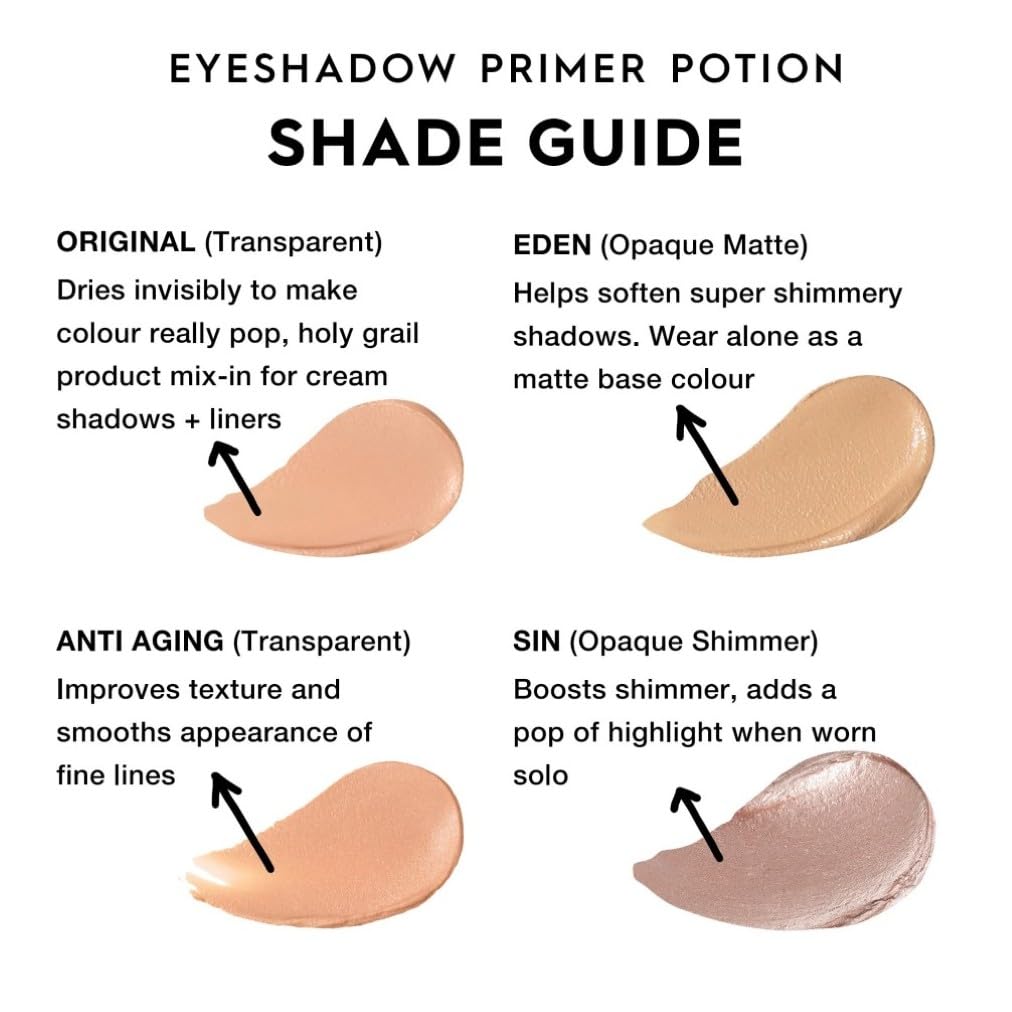 Urban Decay Eyeshadow Primer Potion, Long-Lasting Eye Makeup Primer, Creates Smooth Canvas and Vibrant Eyeshadow Colour Halalzen