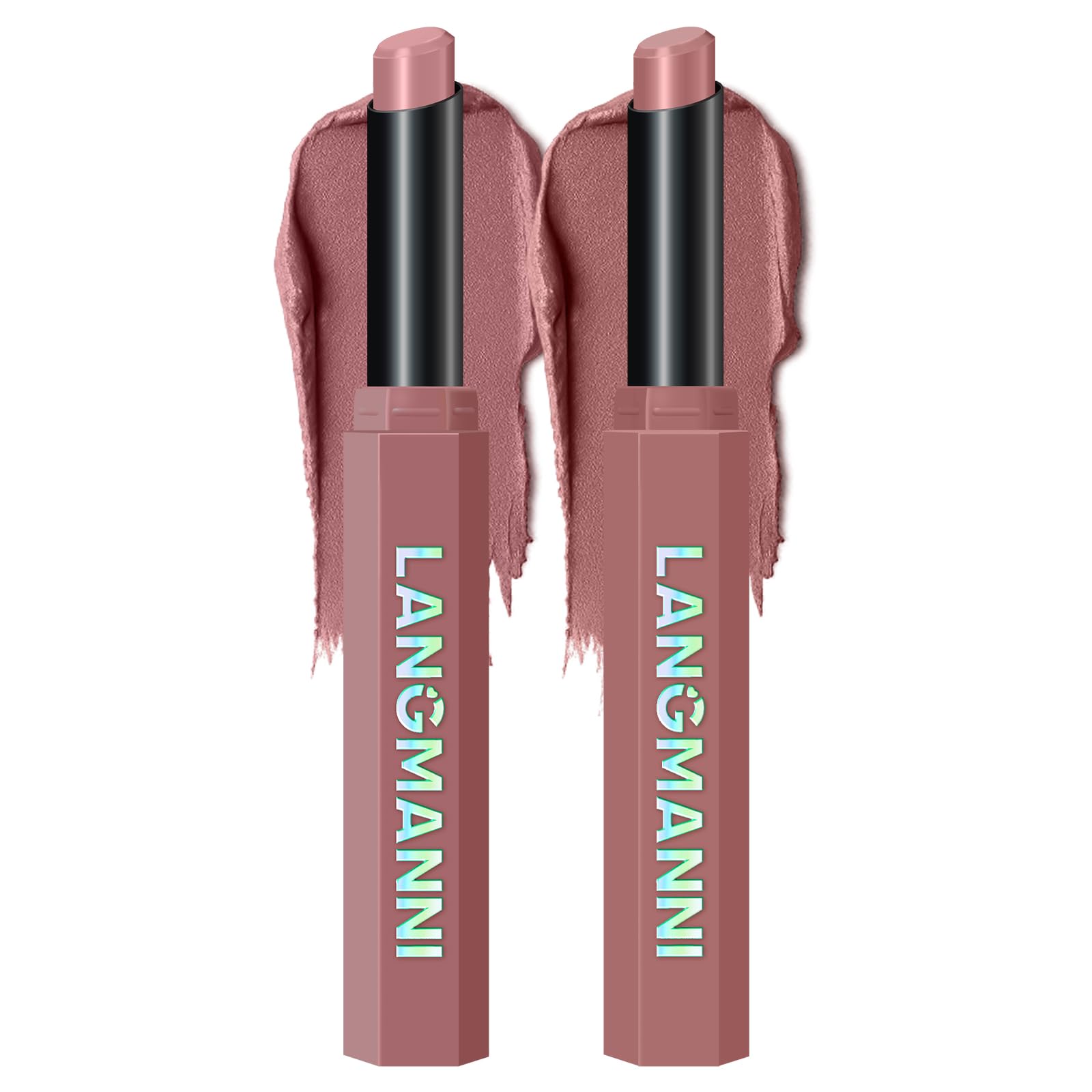 12Pcs Velvet Matte Lipstick Nude Matte Soft Dark Color Stick High Pigmented Long-Lasting Waterproof Lip Stick Lip Balm Beauty Cosmetics Gift for Women(01#-12#)