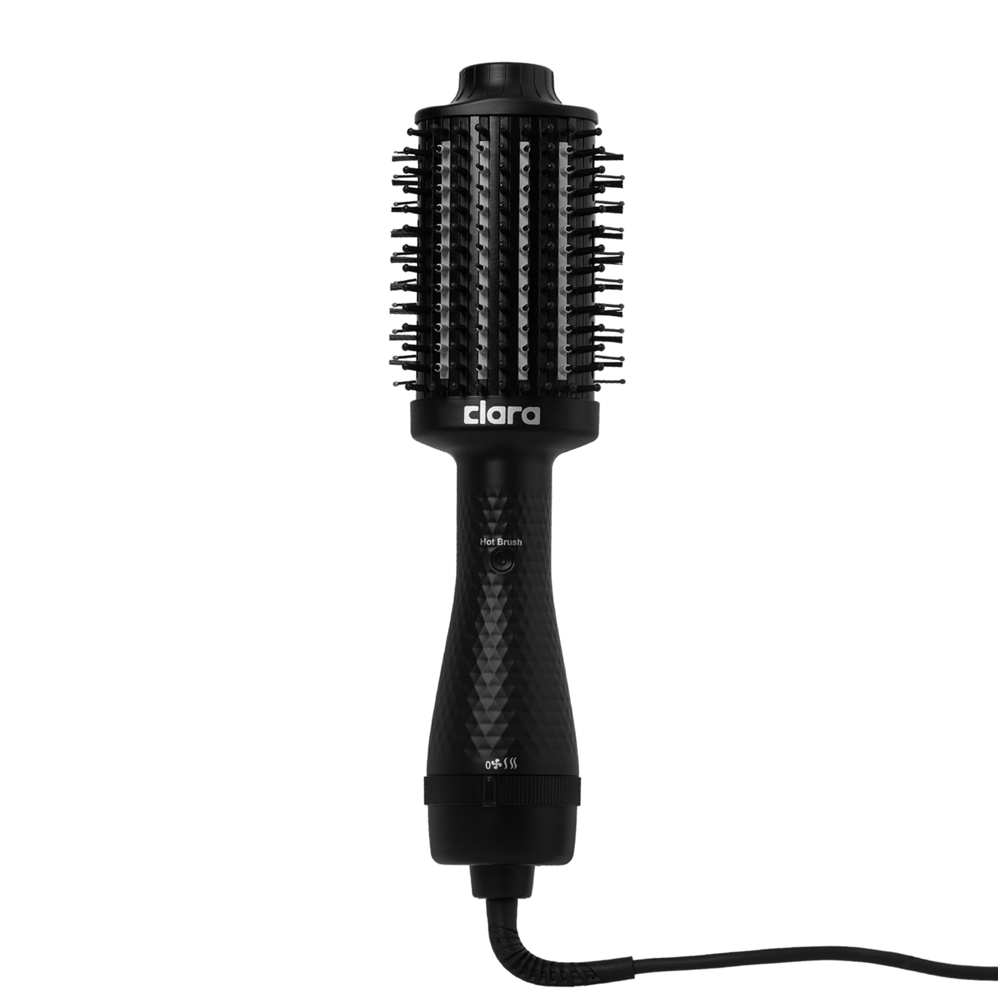 Clara Anti-Frizz Ionic Slim Hot Brush 32mm Thermal Heated Round Hair Styling Brush with 5.5mm Bristles, Triple Heat Settings, 3-in-1 Blowout, Wave & Smooth Finish Styling Tool – Black Halalzen