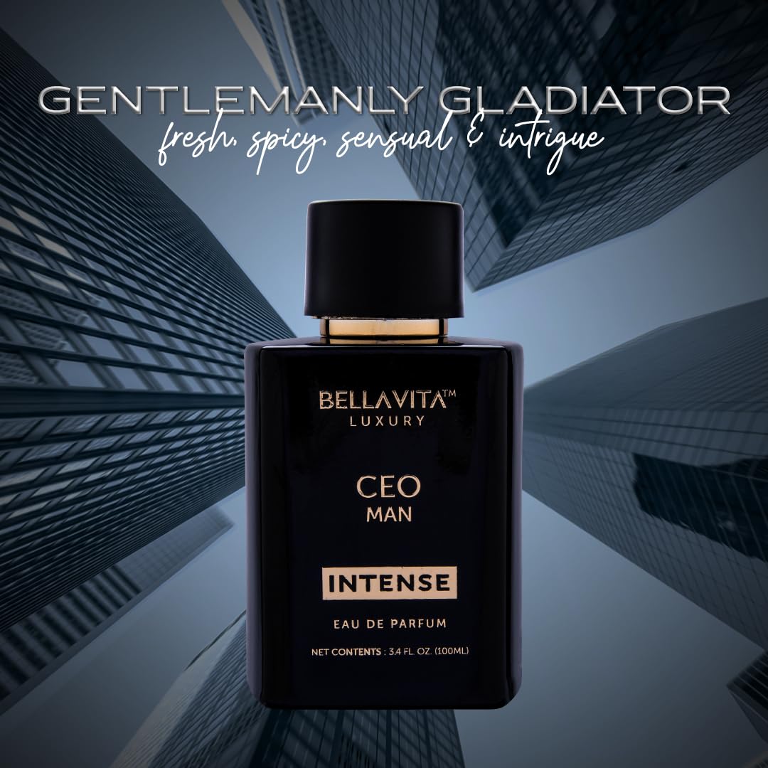 Bellavita Luxury G.O.A.T. Eau de Parfum | 100 ml (3,4 fl.oz.) | Parfum pour Homme | Notes d'agrumes, de bergamote, de patchouli et de vétiver | Parfum masculin longue tenue