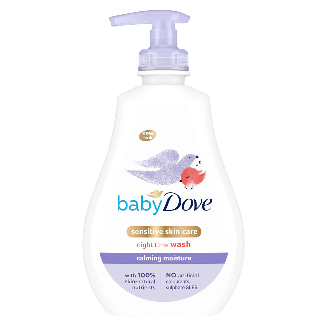Baby Dove Calming Moisture Head to Toe Wash – Gentle Chamomile Baby Wash for Sensitive Skin, Relaxes & Soothe Before Bed, 3 x 400ml