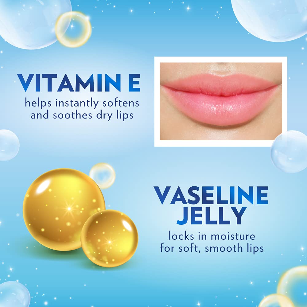 Vaseline Lip Therapy Stick | Original Petroleum Jelly Vaseline Lip Balm for Soft Lips | 4.8g each (4 Pack) Halalzen