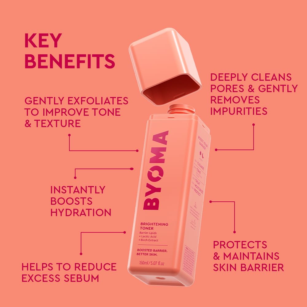 BYOMA Hydrating Milky Toner (150ml) for Dry Skin, Ultra Hydrating Toner for Face - Soothes Skin, Locks in Moisture, Reduces Redness - Barrier Repair, Vegan