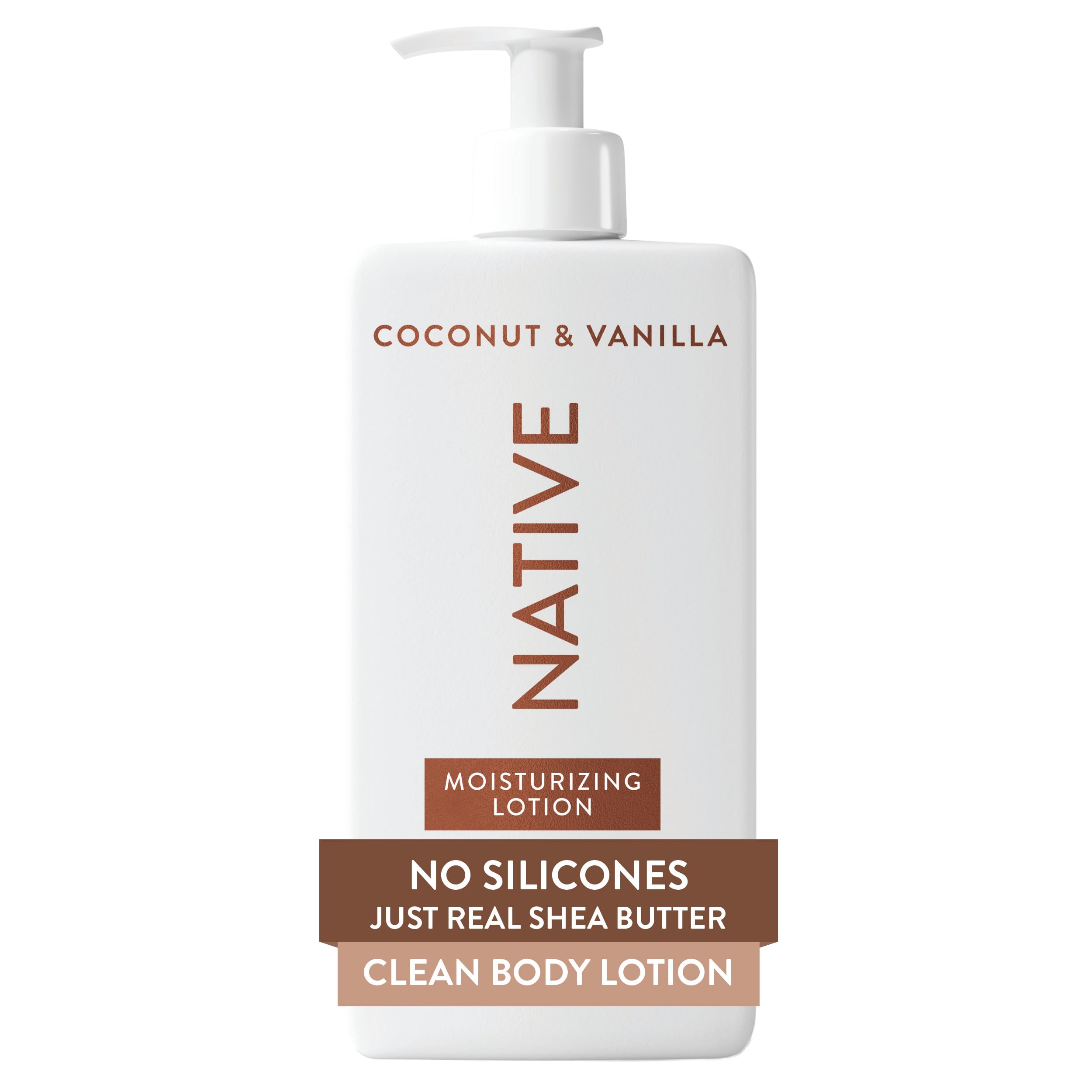 Native Body Lotion, Coconut & Vanilla, 48-Hour Hydration for Dry & Sensitive Skin, Made with Plant-Based Moisturizers like Shea Butter, Silicone & Paraben Free, 16.5 fl oz Halalzen