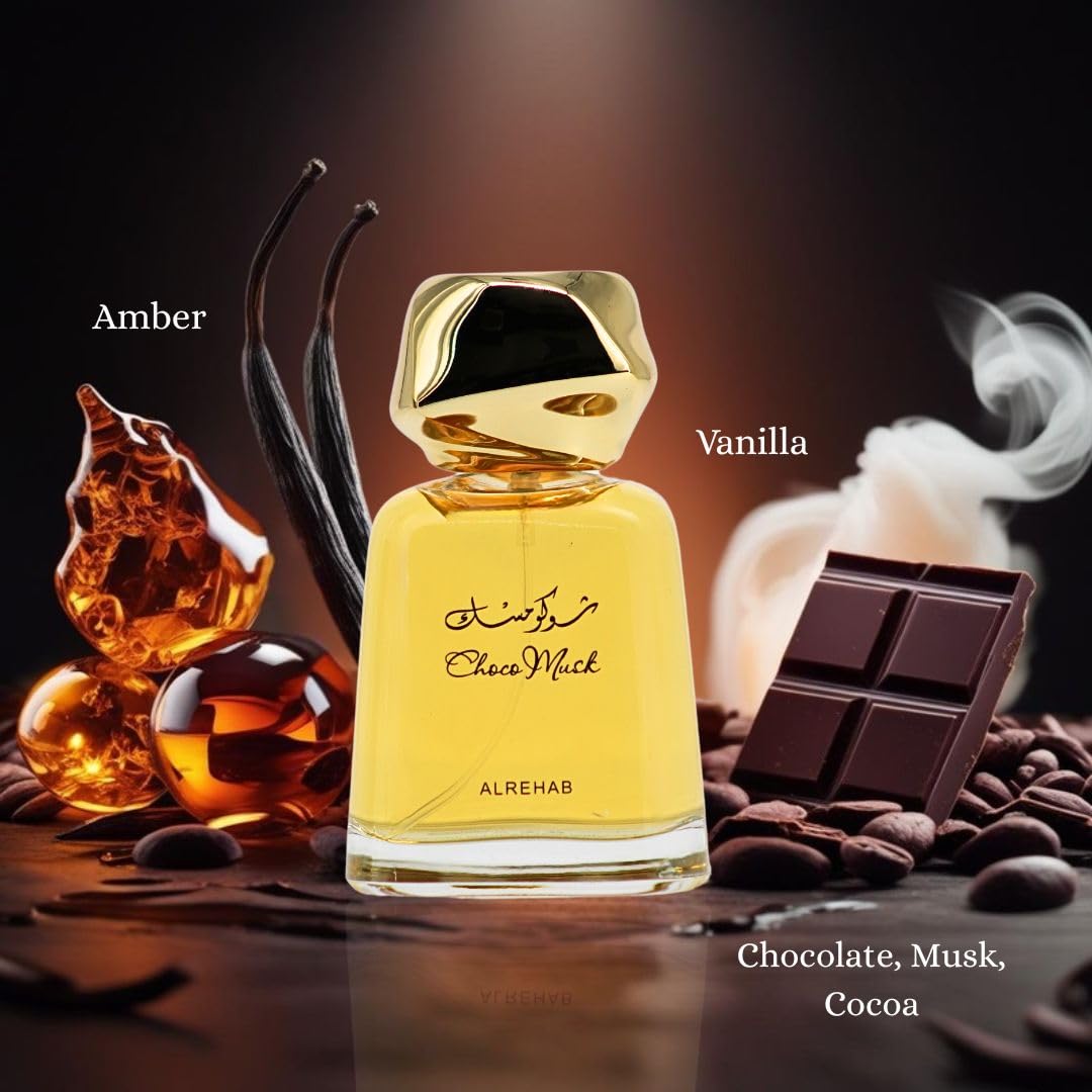 Al-Rehab Choco Musk Eau de Parfum Spray für Damen, 1,65 oz/50 ml