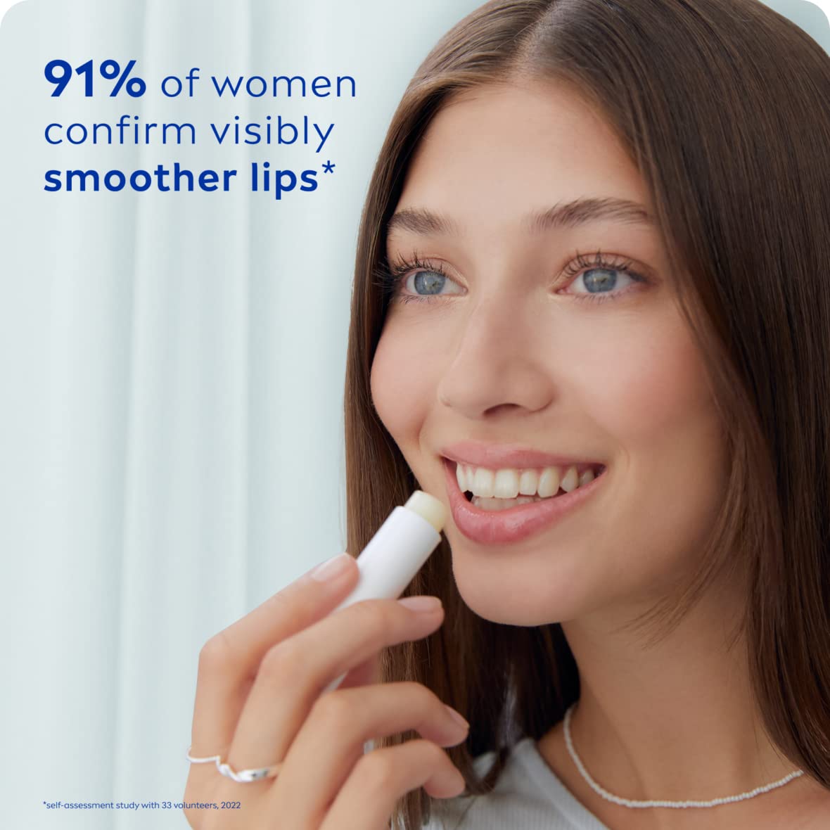 NIVEA Hyaluron Moisture Plus Lip Balm (5.2g), Ultra-Light Lip Balm Stick with Hyaluronic Acid, Provides 24H Moisture and Visibly Smoother Lips Halalzen