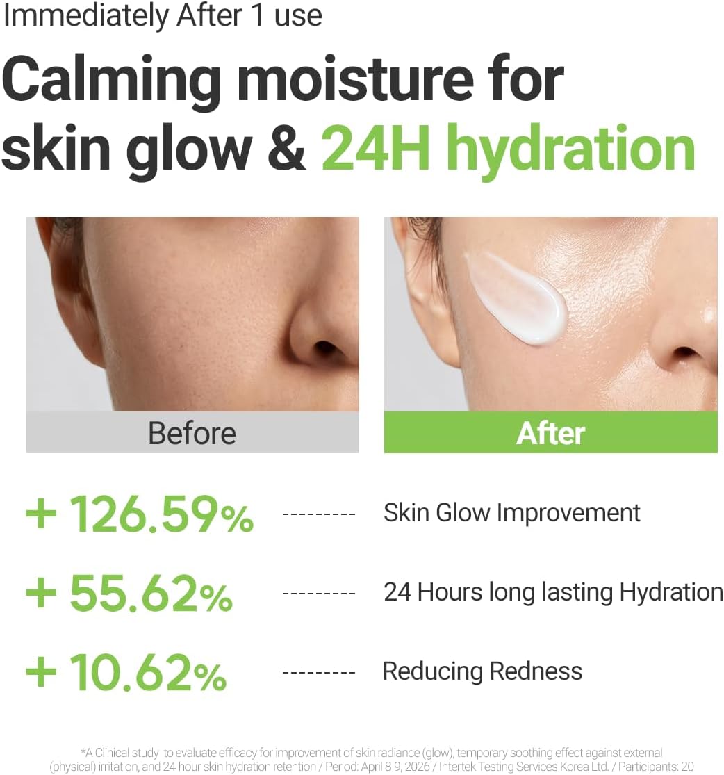 Rovectin Lotus Water Cream - Lightweight Hydrating Facial Moisturiser for Sensitive Skin, Barrier Repair Moisturizer, Non-Comedogenic Oil Free Moisturiser, Korean Skincare, K Beauty 60ml