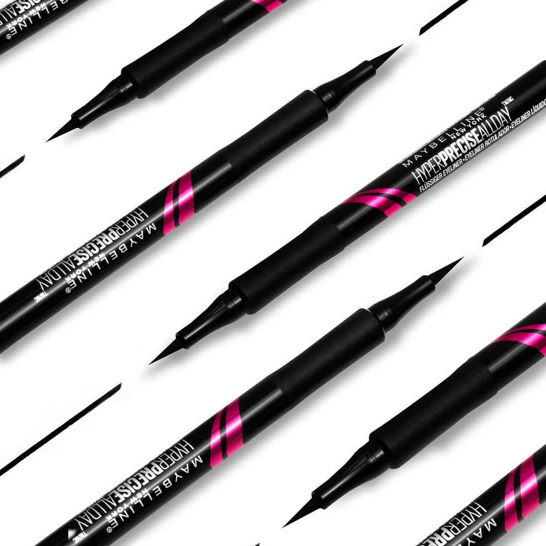 Maybelline Eye Liner, Hyper Precise Black Liquid Eye Liner, Ultra-Thin Defining Felt Tip Liner, Quick Drying Liquid Eyeliner, Ink Technology, Maybelline New York, Safe for Sensitive Eyes, Matte Black Halalzen
