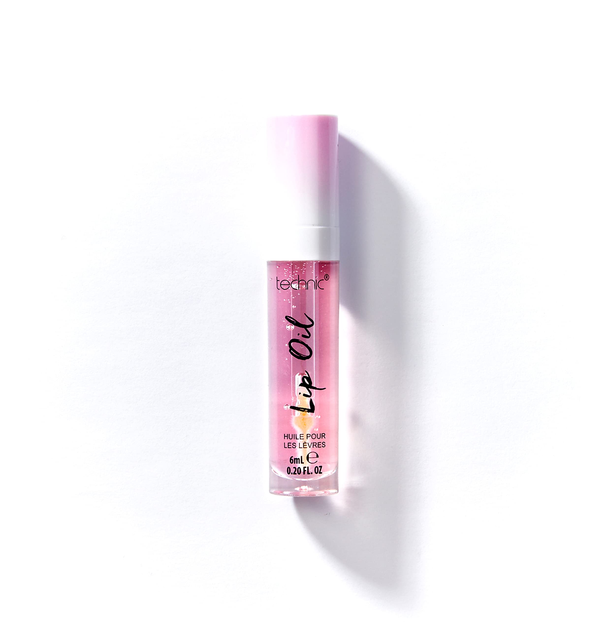 Technic Lip Oil Bundle - 4 Flavoured, Non Sticky, Hydrating Lip Oils With a High Shine Glossy Finish - Mixed Variety Multipack - Strawberry, Mint, Cherry, Orange