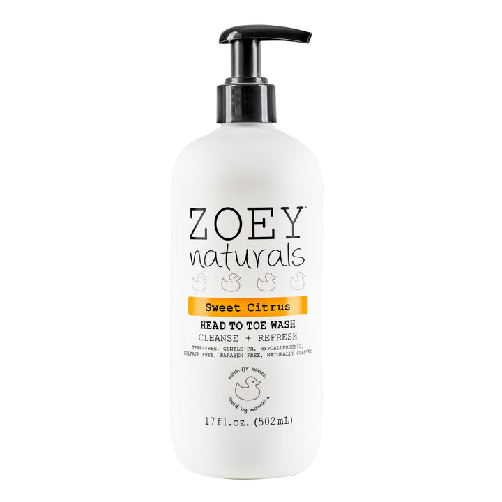 Zoey Naturals - Soothing Lavender Wash & Shampoo - Toddlers & Kids - With Tear-free, Paraben-Free, All Natural Ingredients for Sensitive Skin- 17 Oz Halalzen